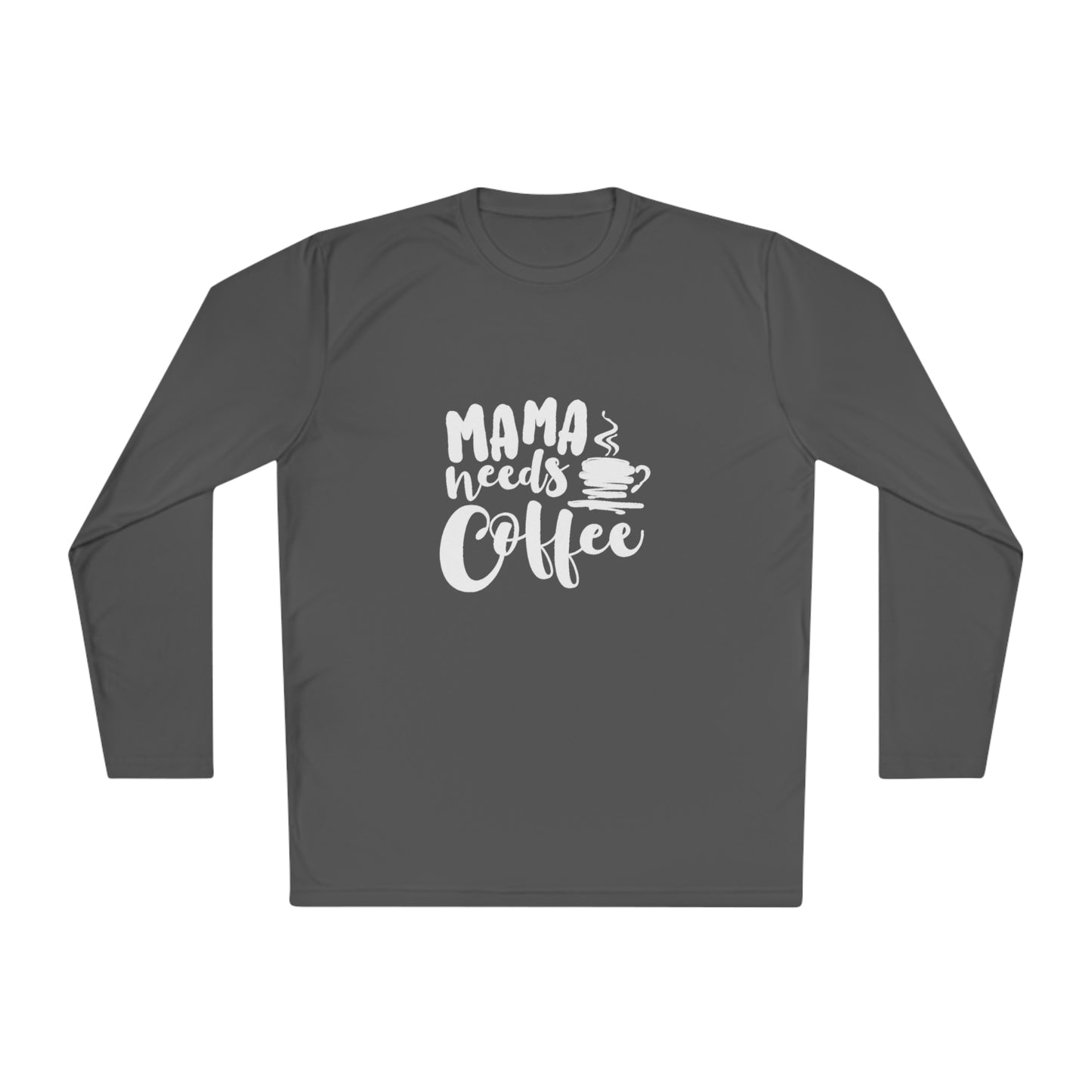 Momma needs coffee- Unisex Lightweight Long Sleeve Tee