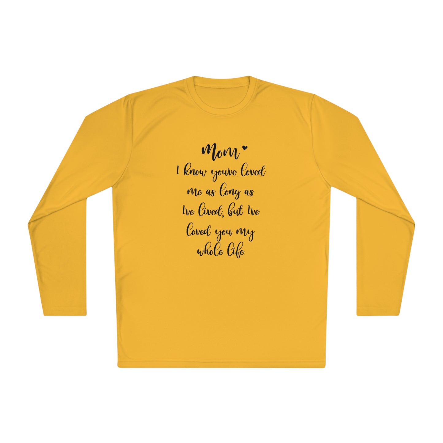 Mom I know you loved me- Unisex Lightweight Long Sleeve Tee