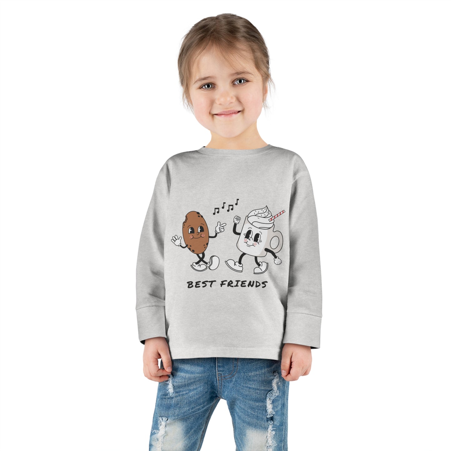 Milk and Cookies- Toddler Long Sleeve Tee