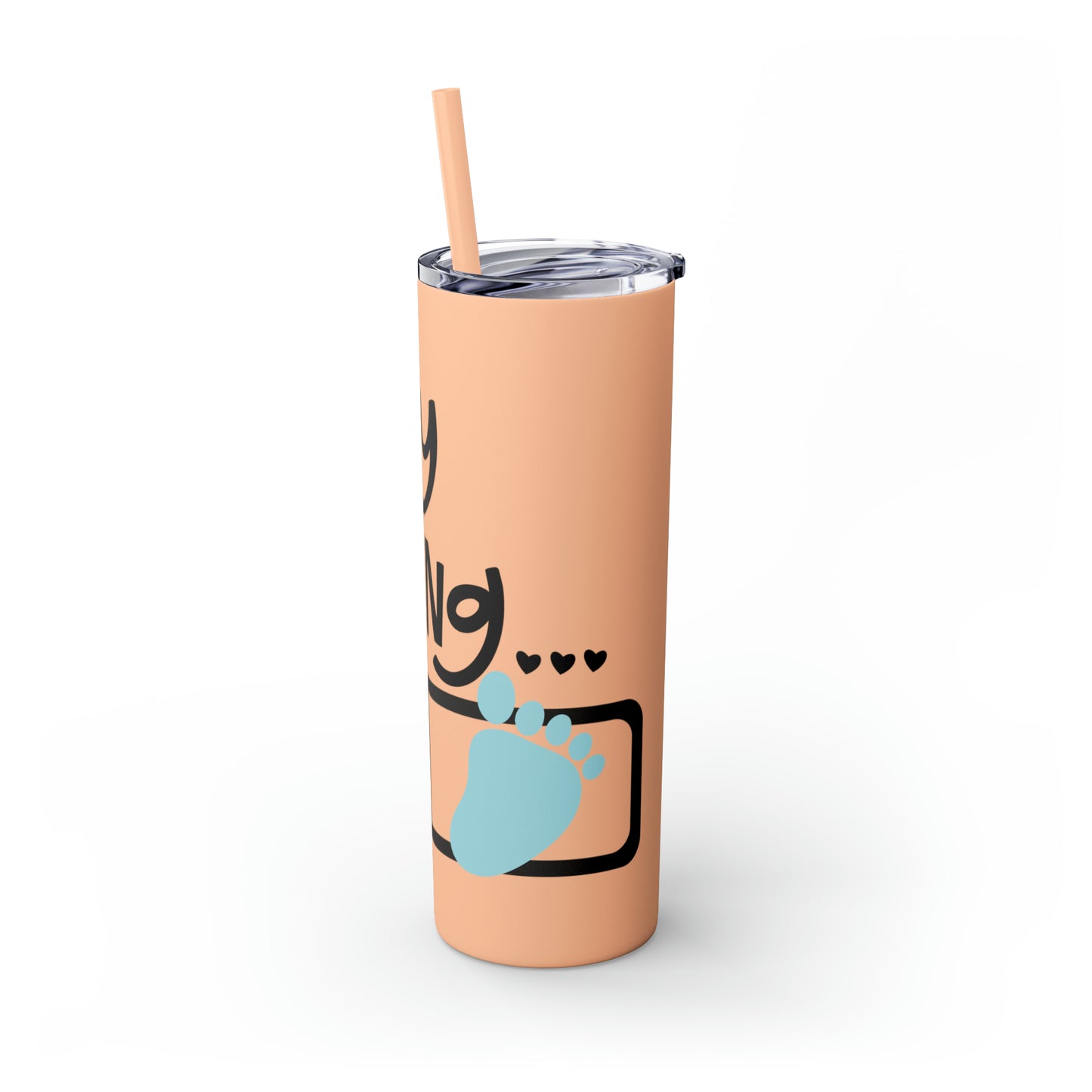 Baby loading- Skinny Tumbler with Straw, 20oz