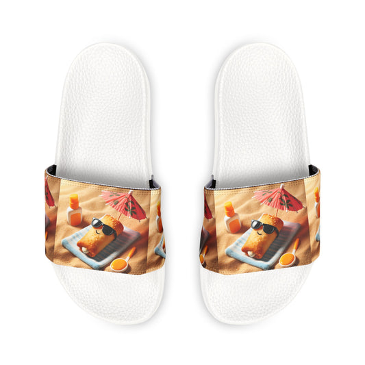 Stuffed Rollie-Youth PU Slide Sandals