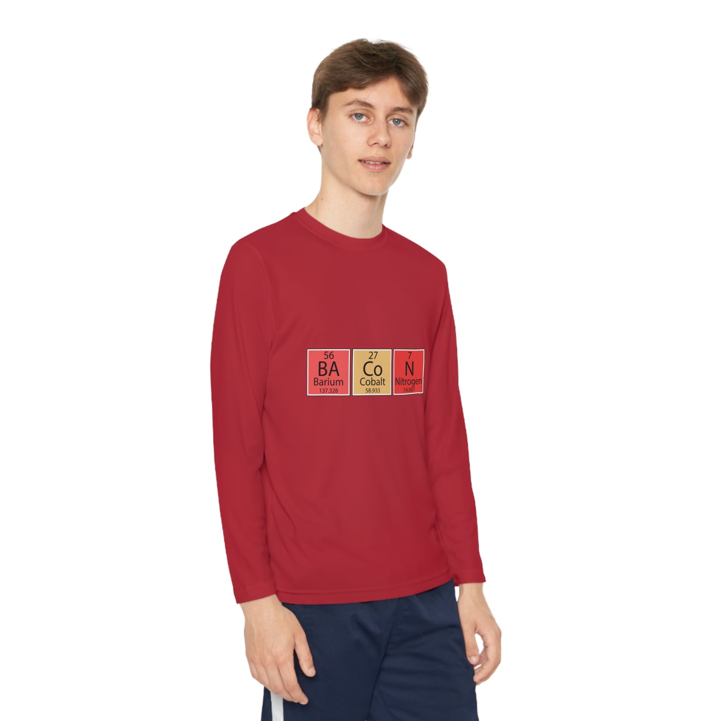 Bacon-Youth Long Sleeve Competitor Tee