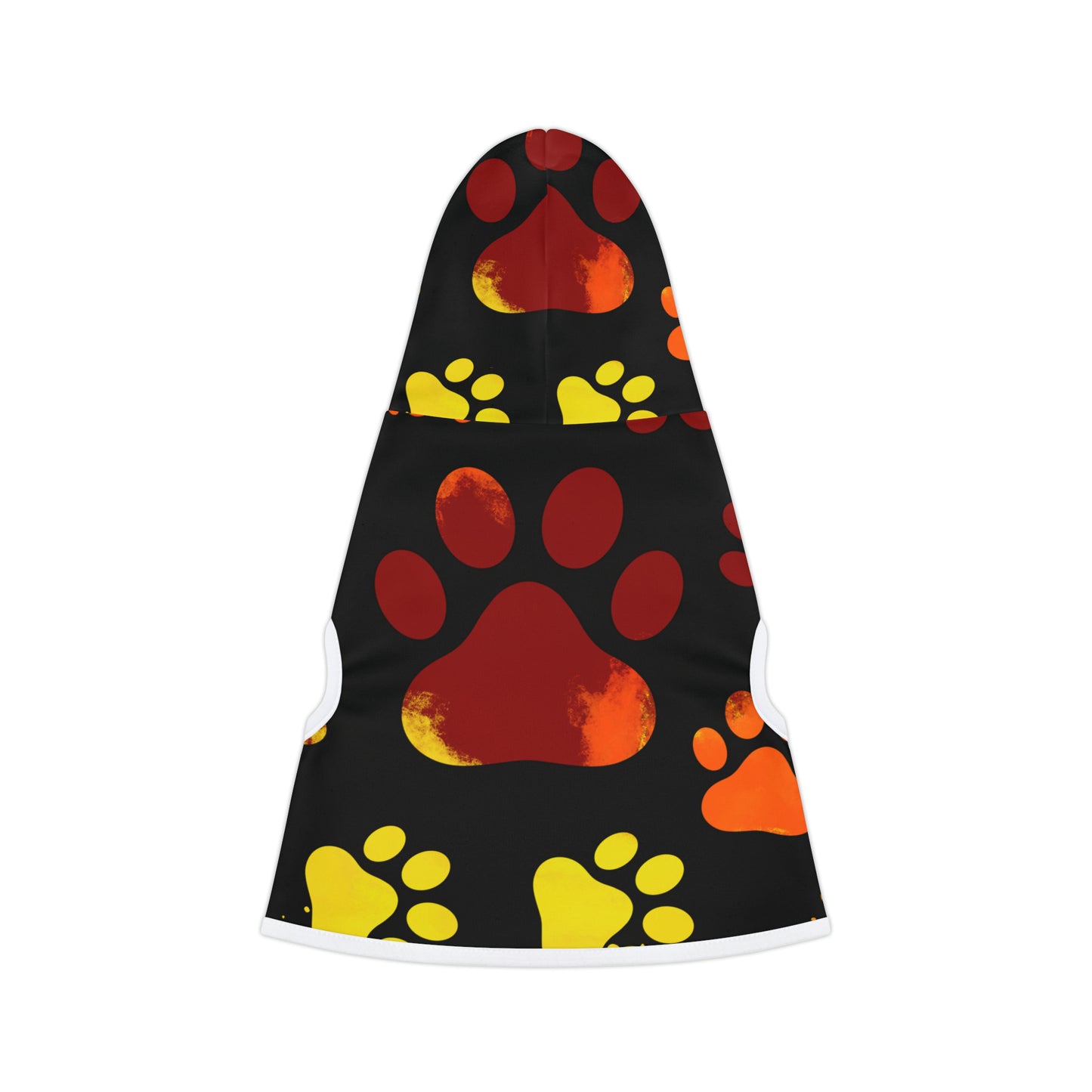 Orange and Black Paw- Pet Hoodie