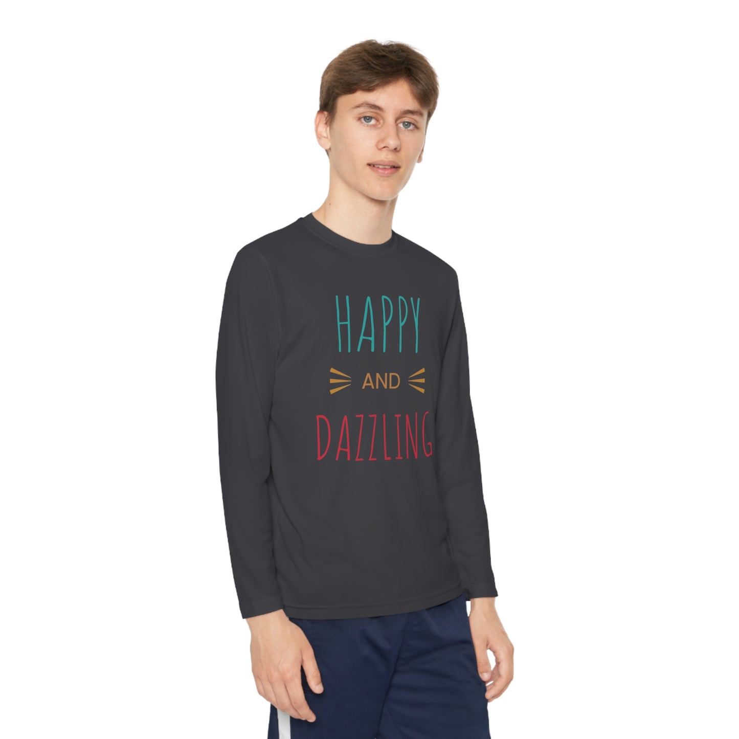 Happy and Dazzling-Youth Long Sleeve Competitor Tee