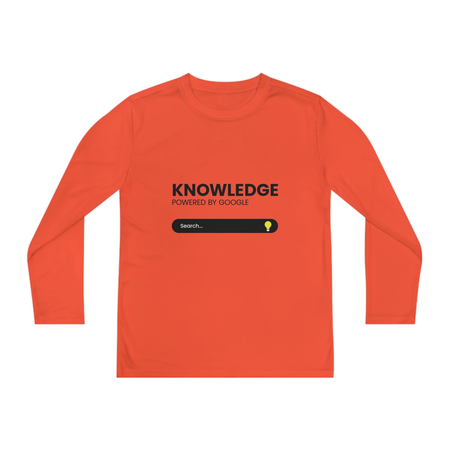 Powered by Google-Youth Long Sleeve Competitor Tee