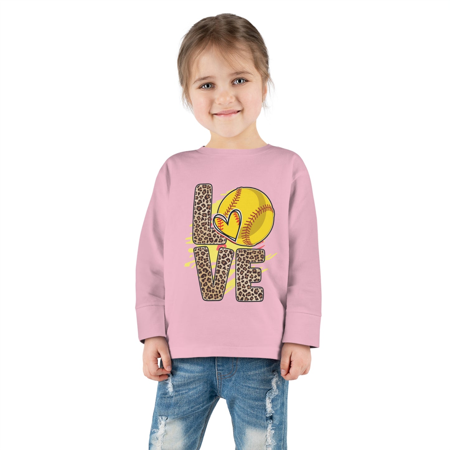 I love Baseball-Toddler Long Sleeve Tee