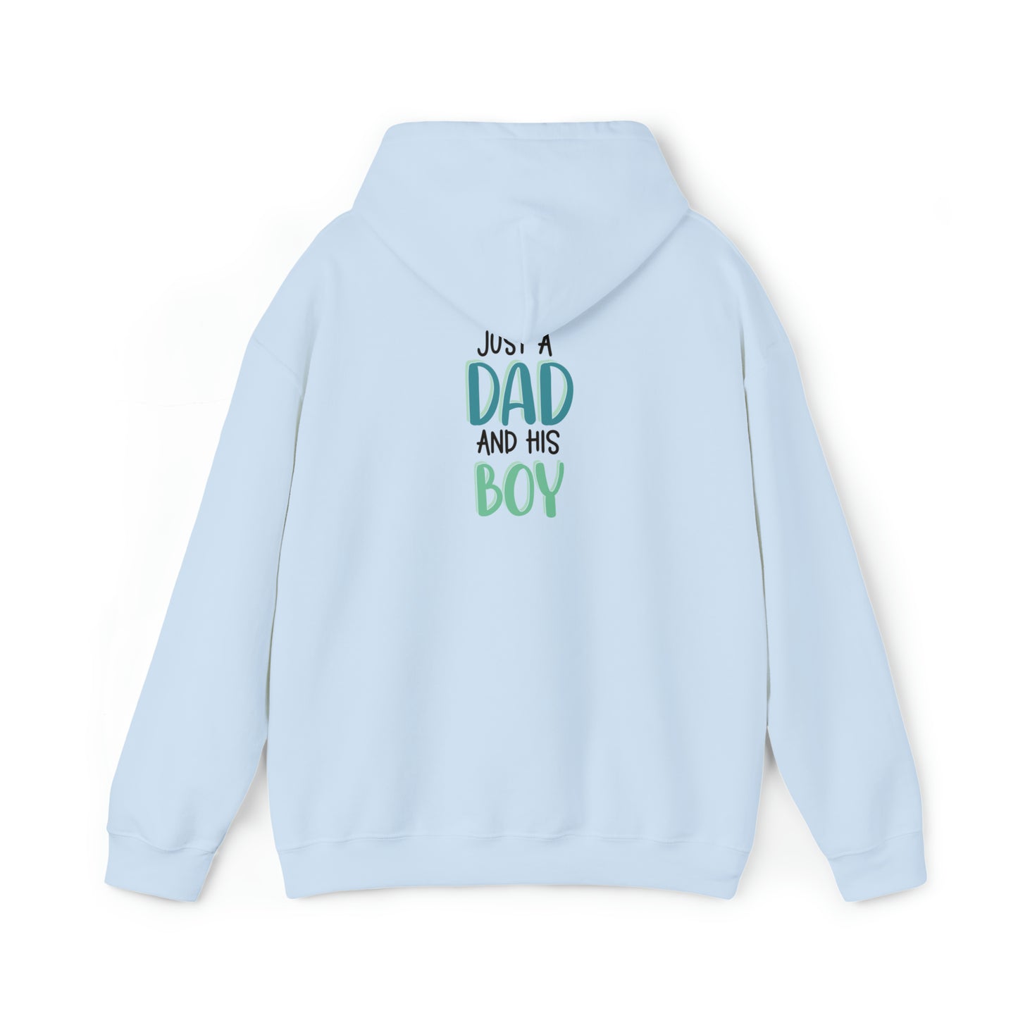 Just a dad and his boy- Unisex Heavy Blend™ Hooded Sweatshirt