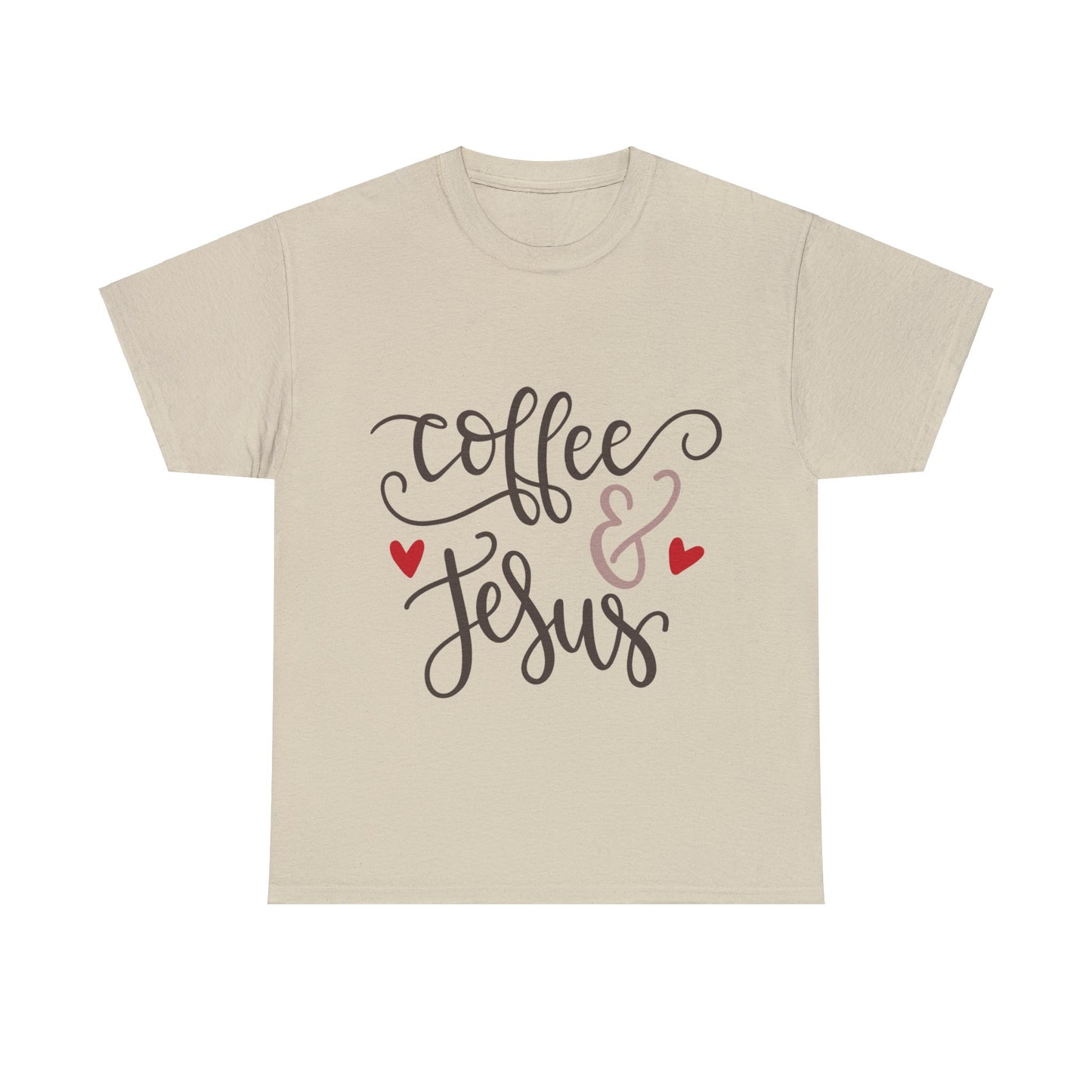 Coffee and Jesus - Unisex Heavy Cotton Tee