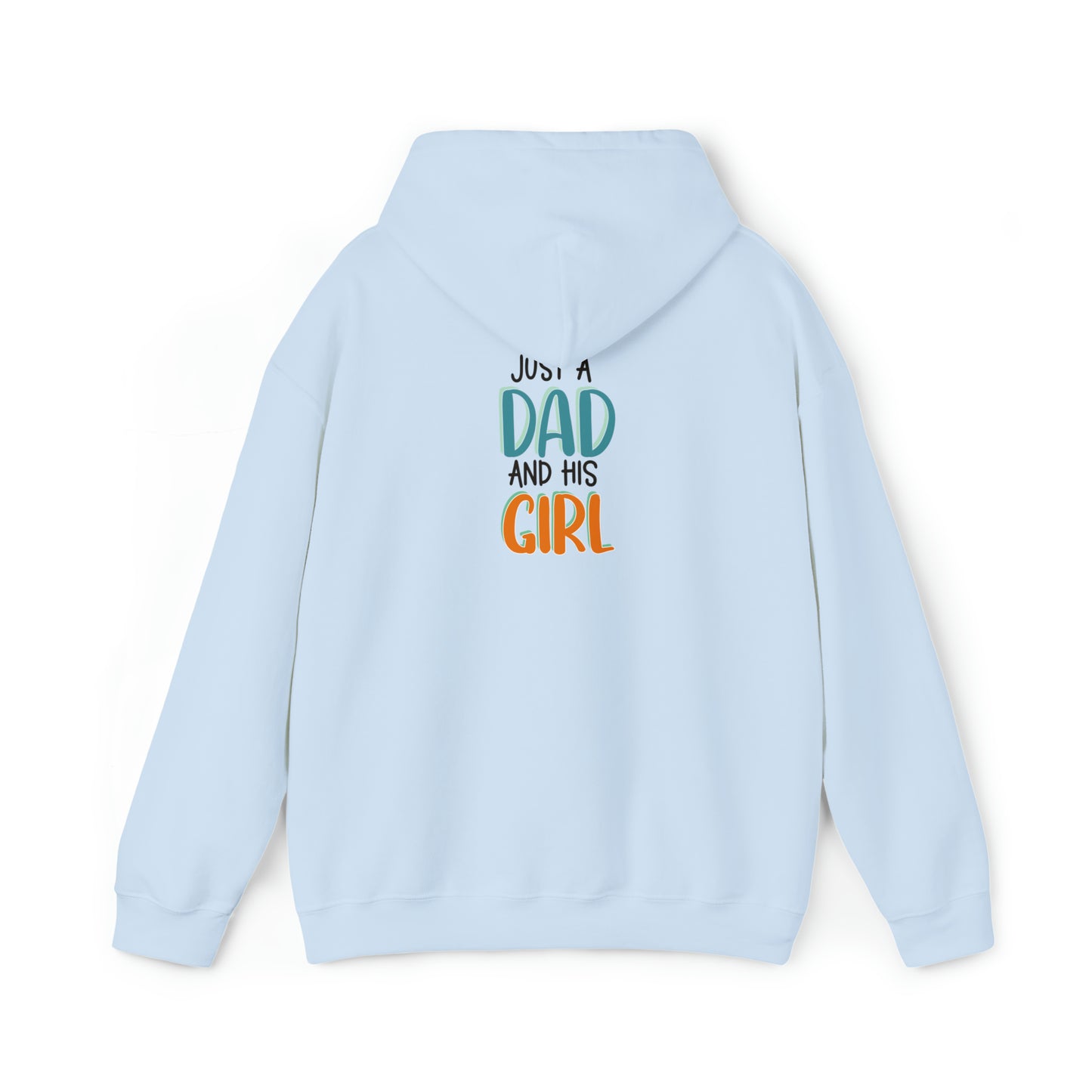 Just a dad and his girl- Unisex Heavy Blend™ Hooded Sweatshirt