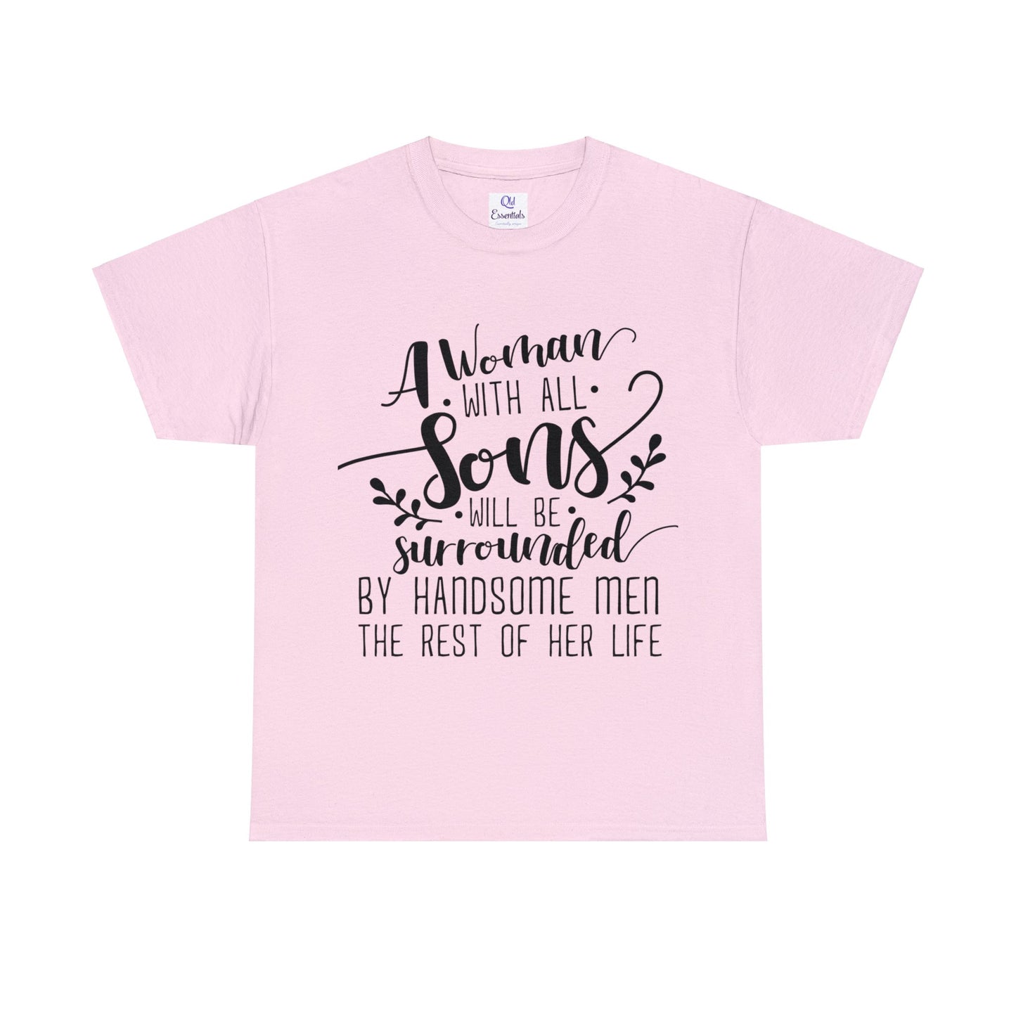 A mother's with all sons- Unisex Heavy Cotton Tee