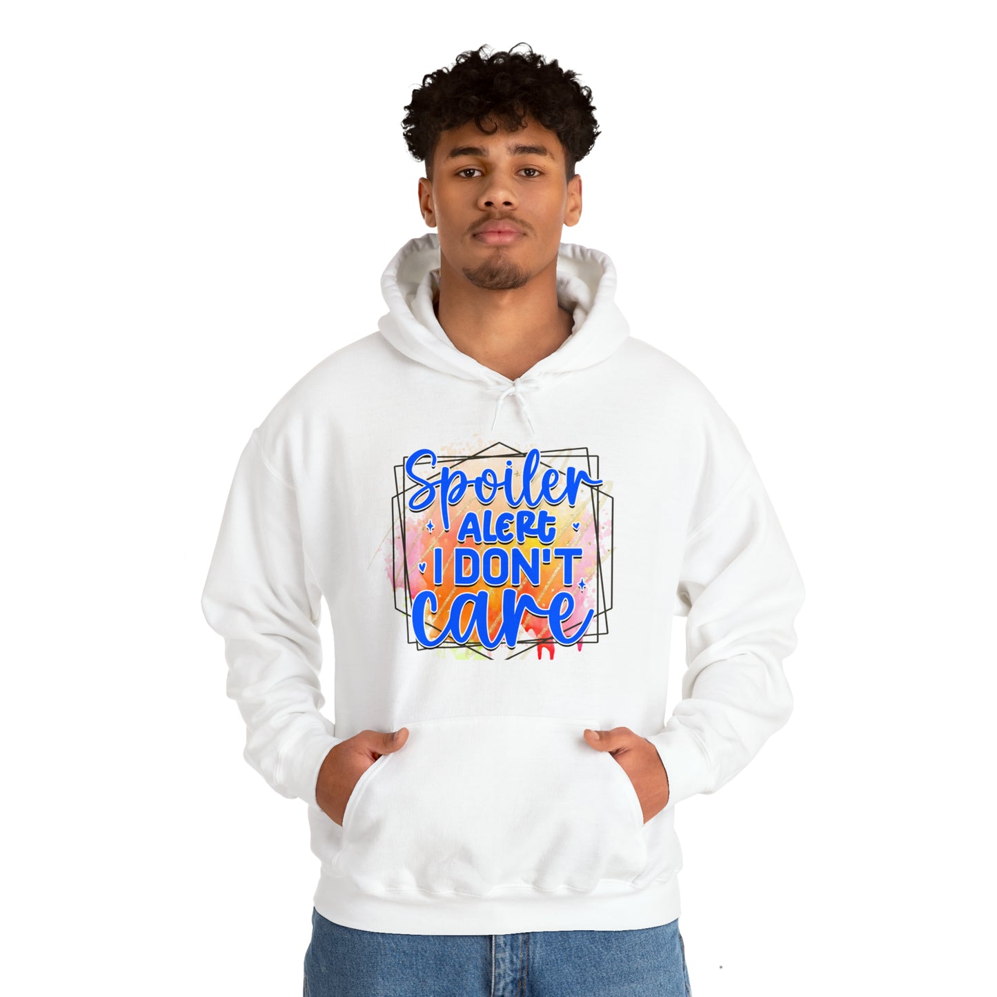 I DON'T CARE- Unisex Heavy Blend™ Hooded Sweatshirt