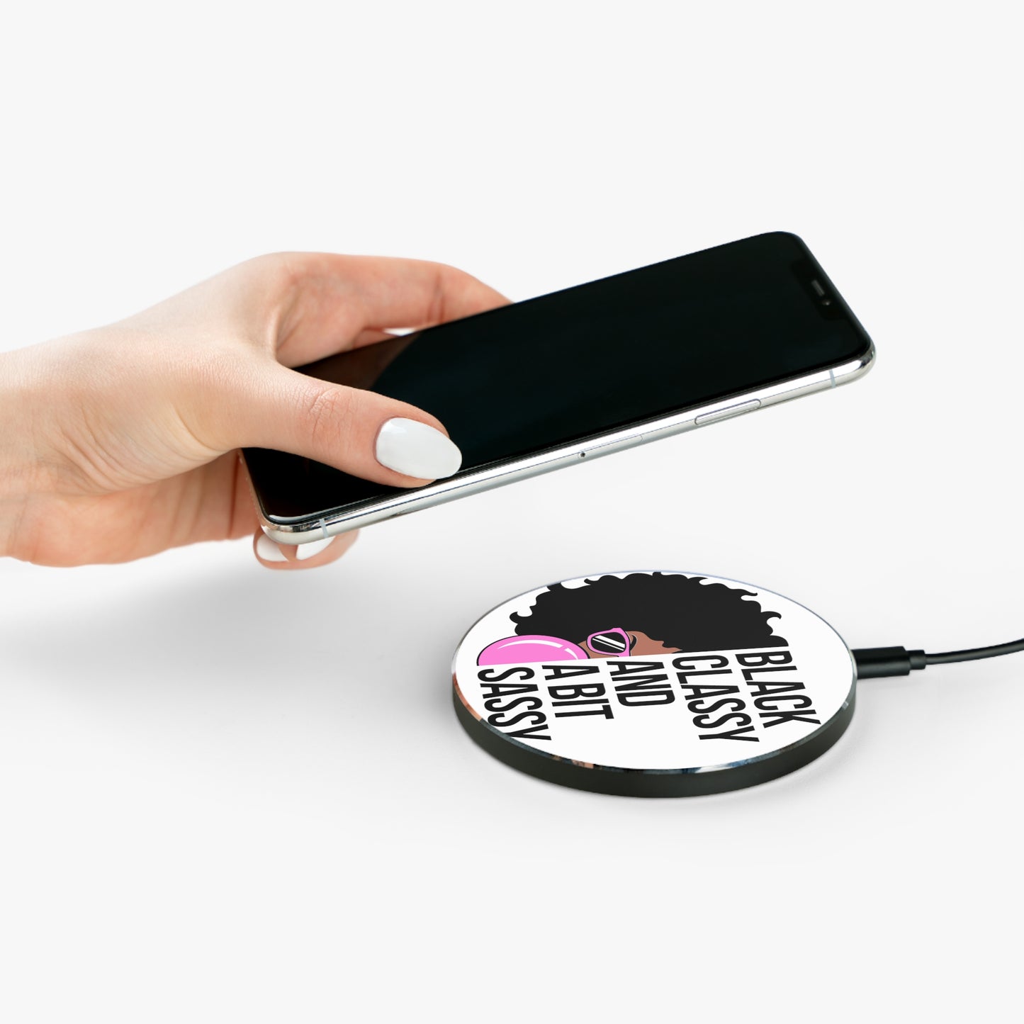 Black, classy, sassy- Wireless Charger