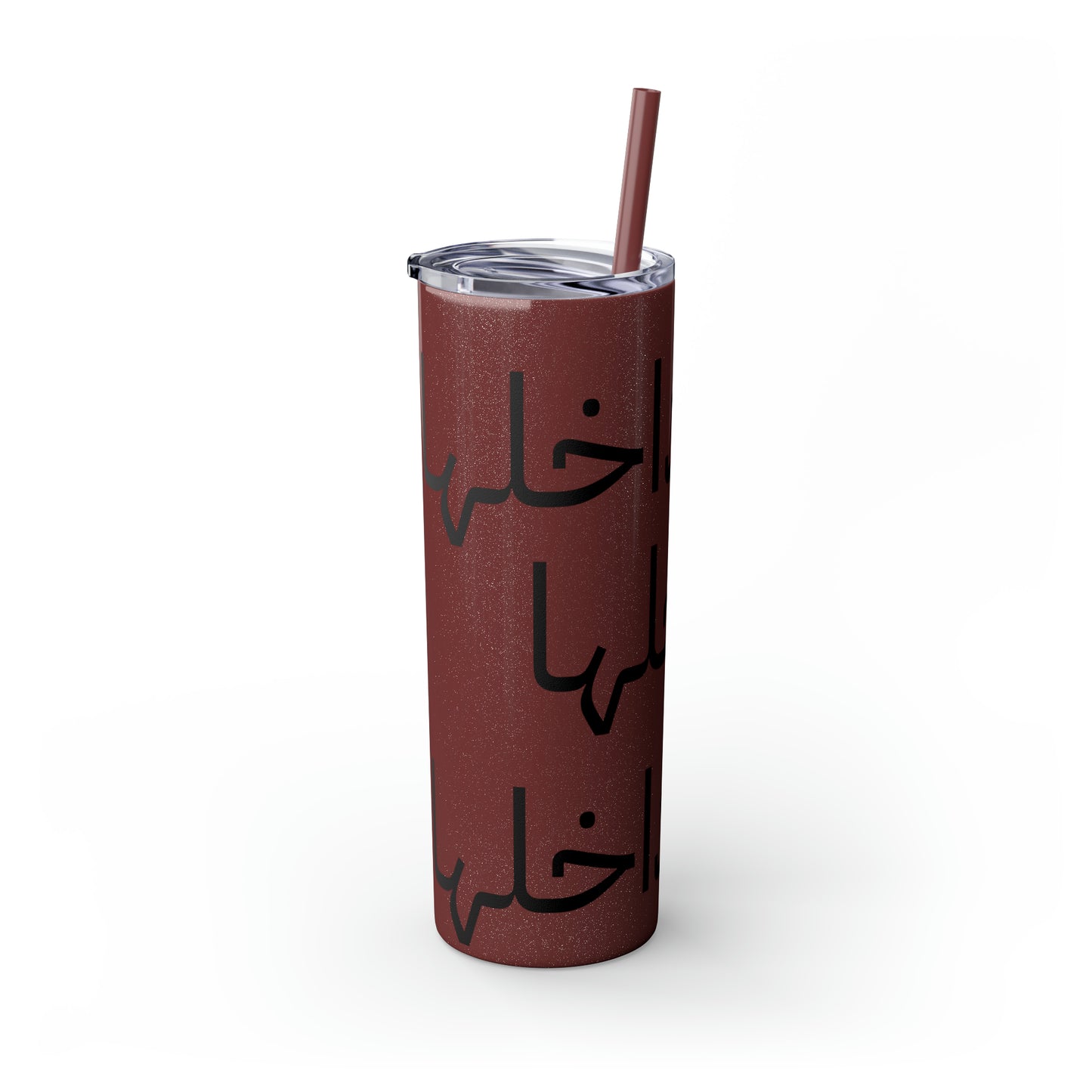 God is within her(الله داخلها)Skinny Tumbler with Straw, 20oz