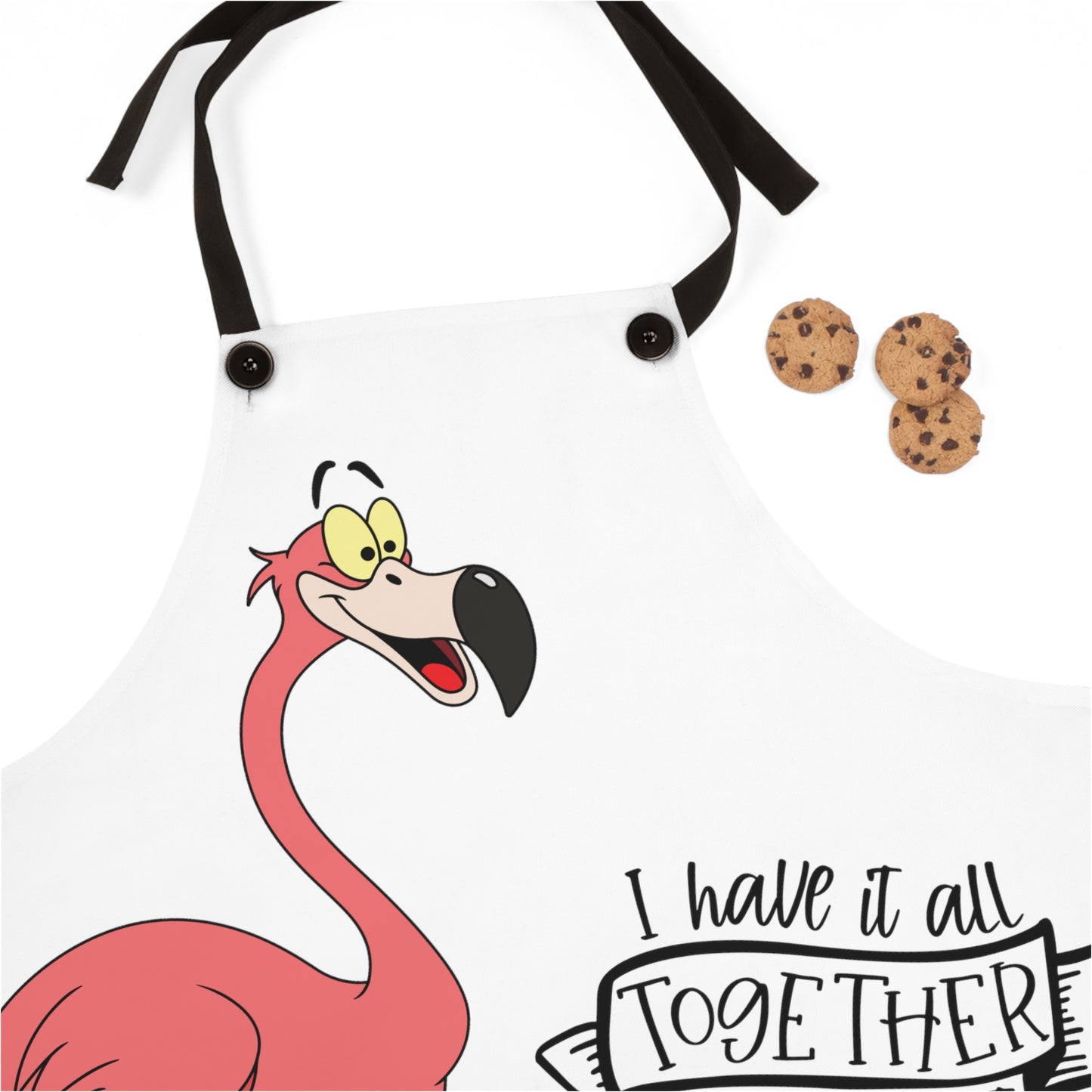 I have it all together flamingo -Apron (AOP)