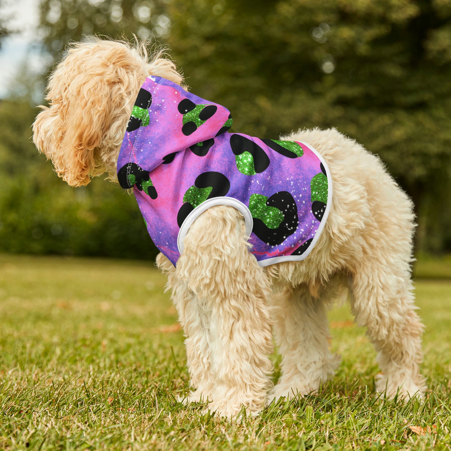 Purple Pink and Green - Pet Hoodie