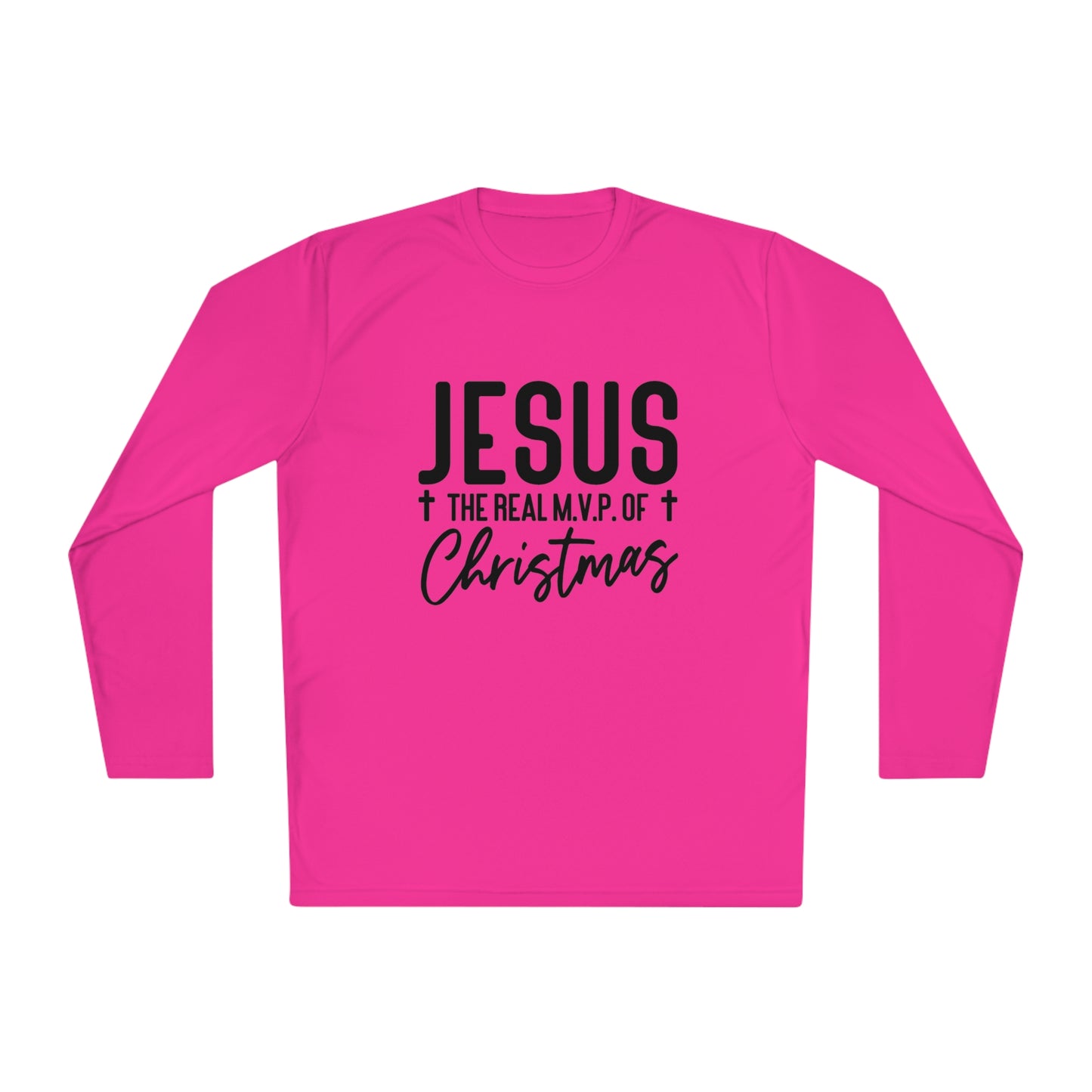 Jesus MVP of Christmas- Unisex Lightweight Long Sleeve Tee