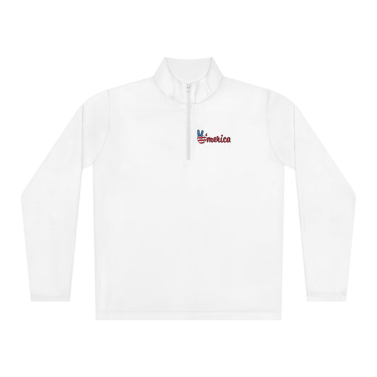 American Peace-Unisex Quarter-Zip Pullover