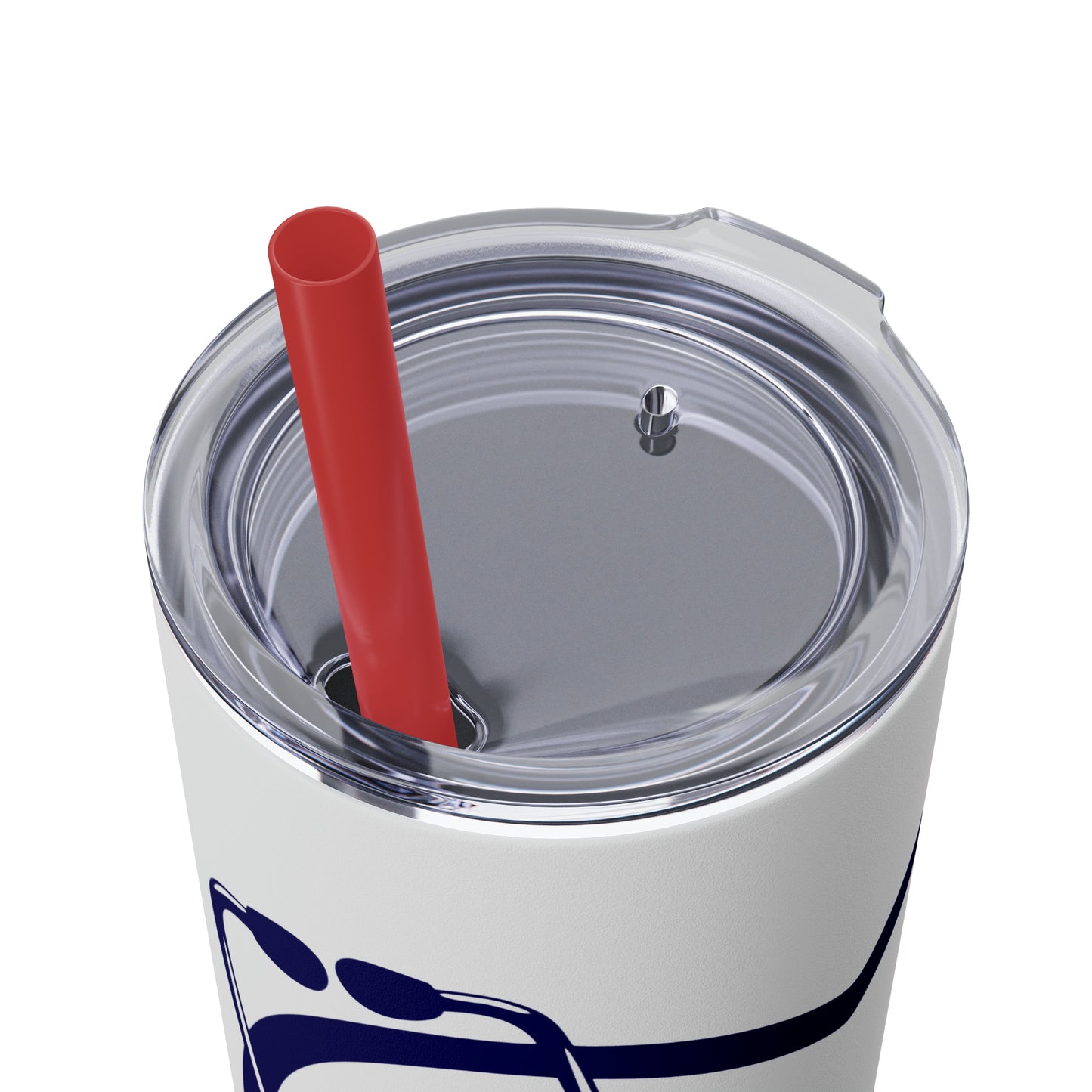 Hero-Skinny Tumbler with Straw, 20oz