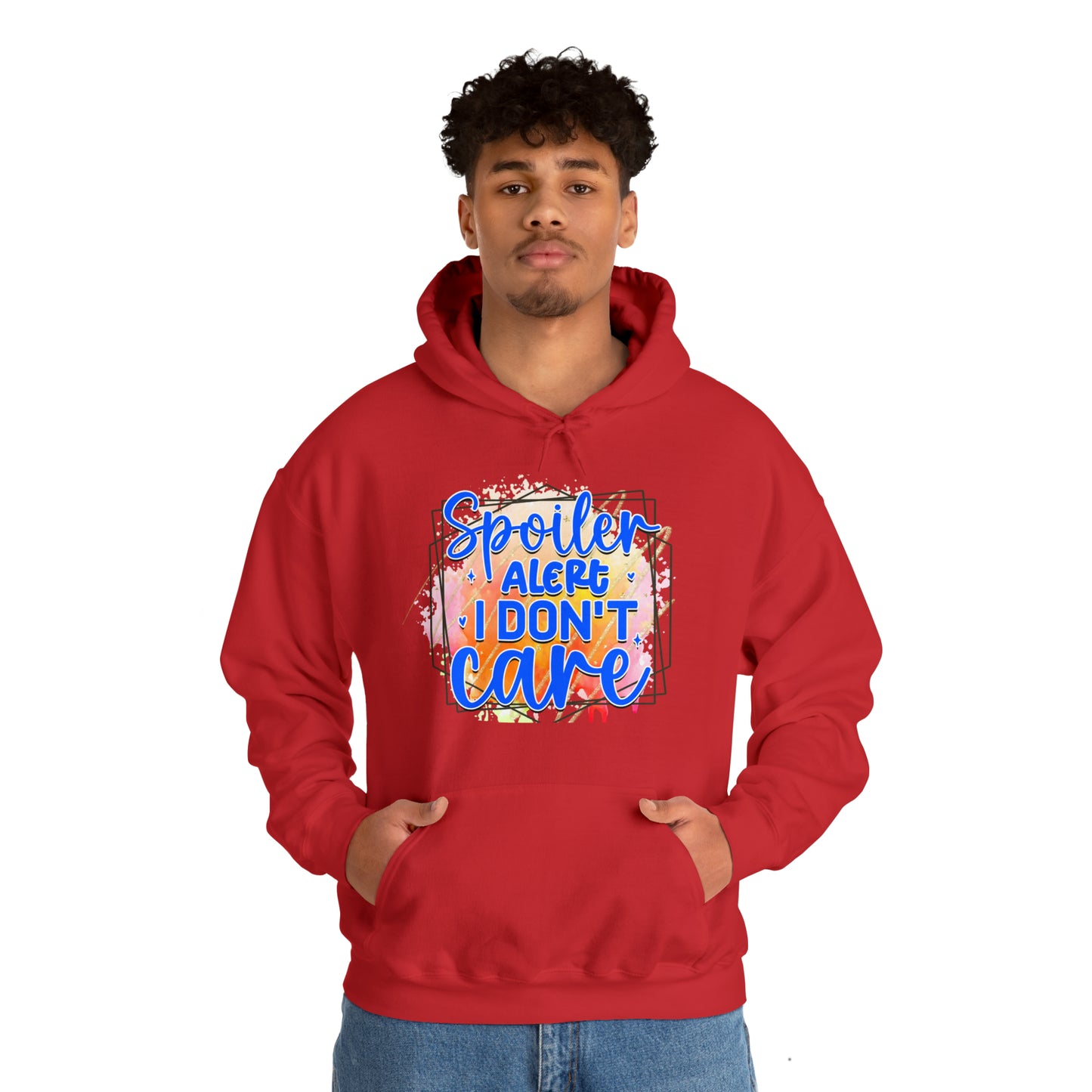 I DON'T CARE- Unisex Heavy Blend™ Hooded Sweatshirt