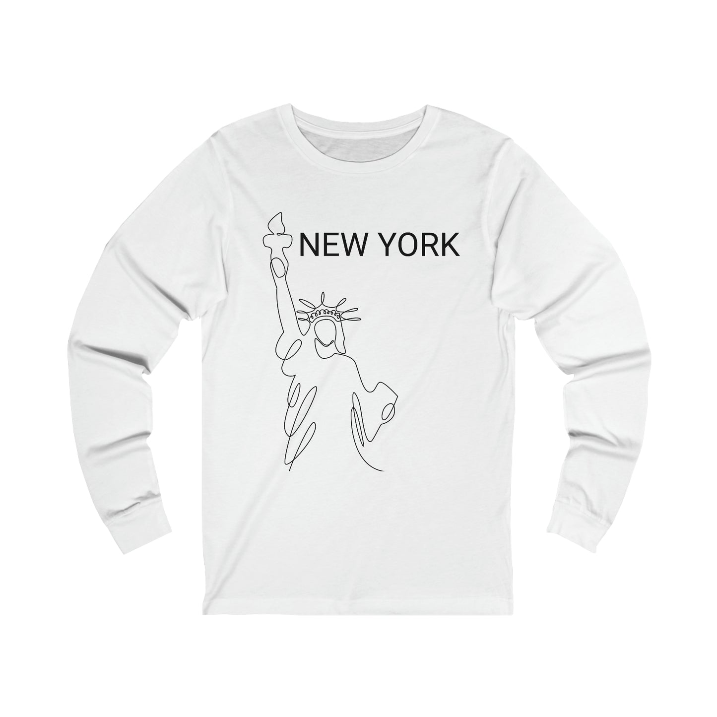 NEW YORK- Unisex Jersey Long Sleeve Tee