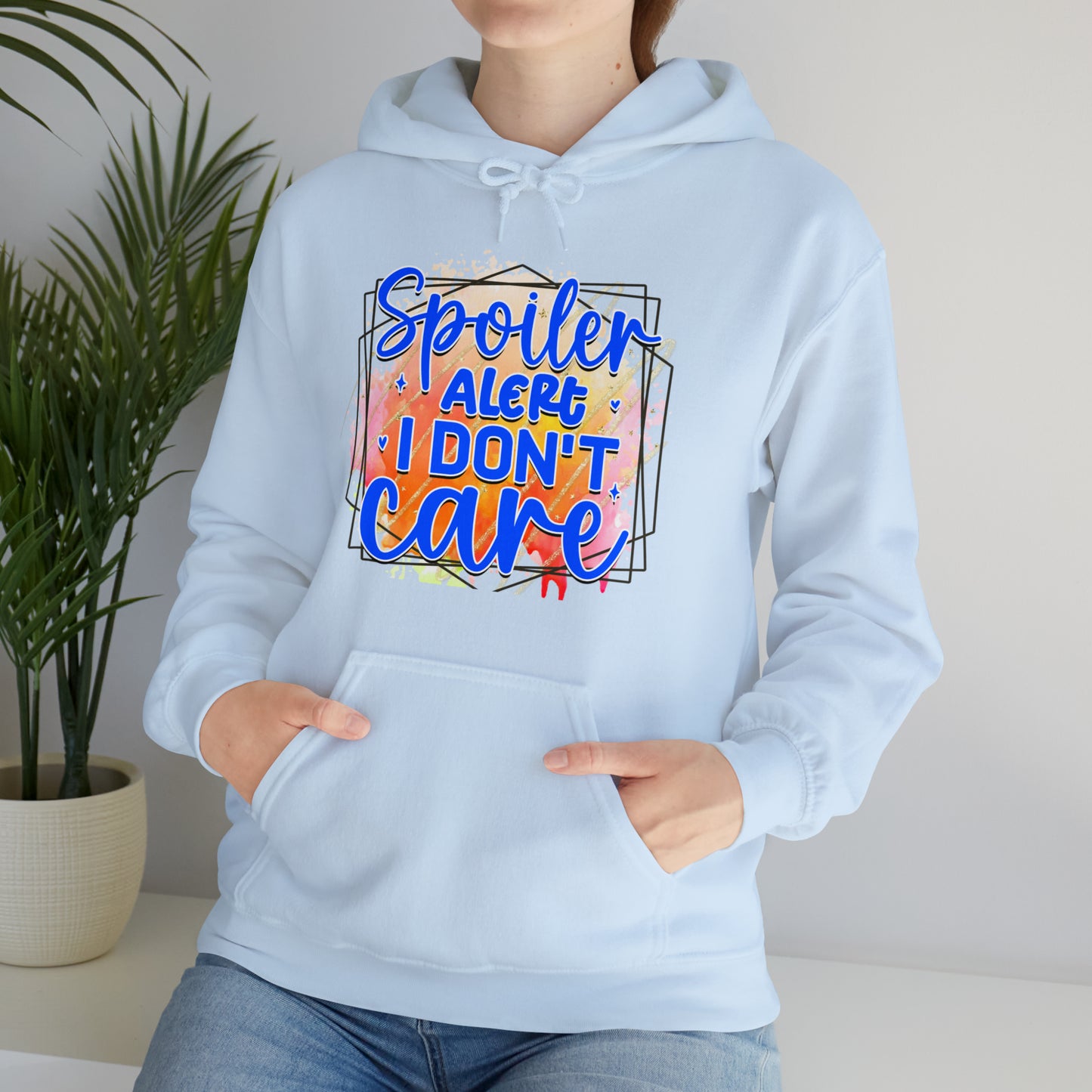 I DON'T CARE- Unisex Heavy Blend™ Hooded Sweatshirt