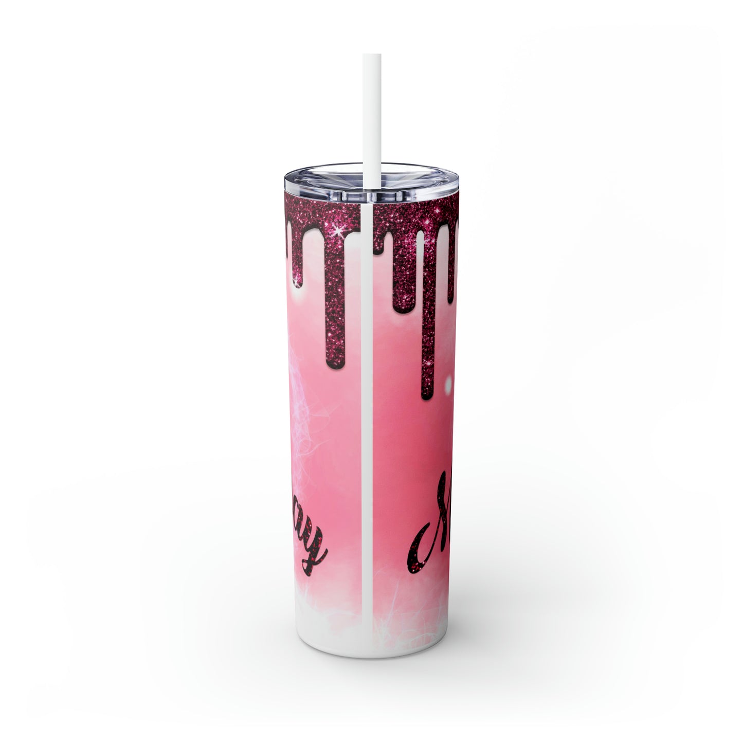 HAPPY MOTHER'S DAY-Skinny Tumbler with Straw, 20oz