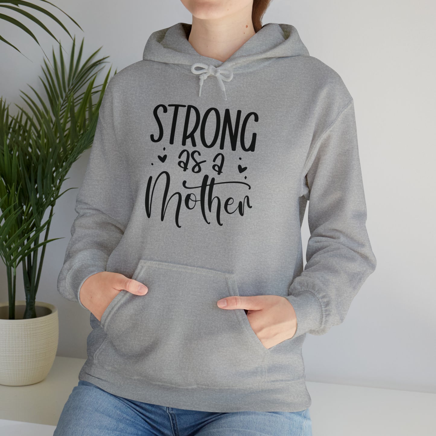 Strong as a mother- Unisex Heavy Blend™ Hooded Sweatshirt