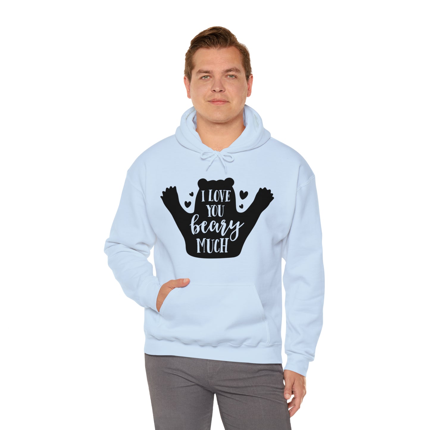 I love you Beary much- Unisex Heavy Blend™ Hooded Sweatshirt