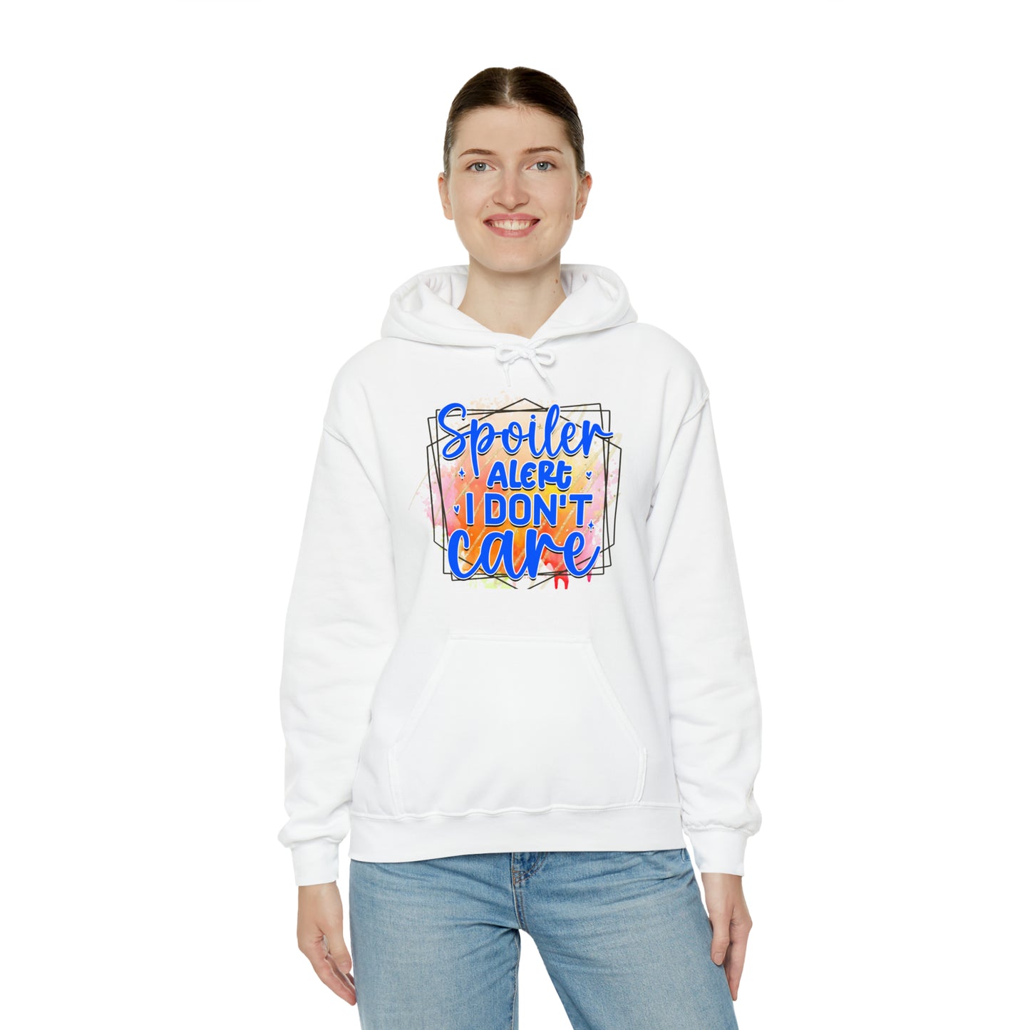 I DON'T CARE- Unisex Heavy Blend™ Hooded Sweatshirt