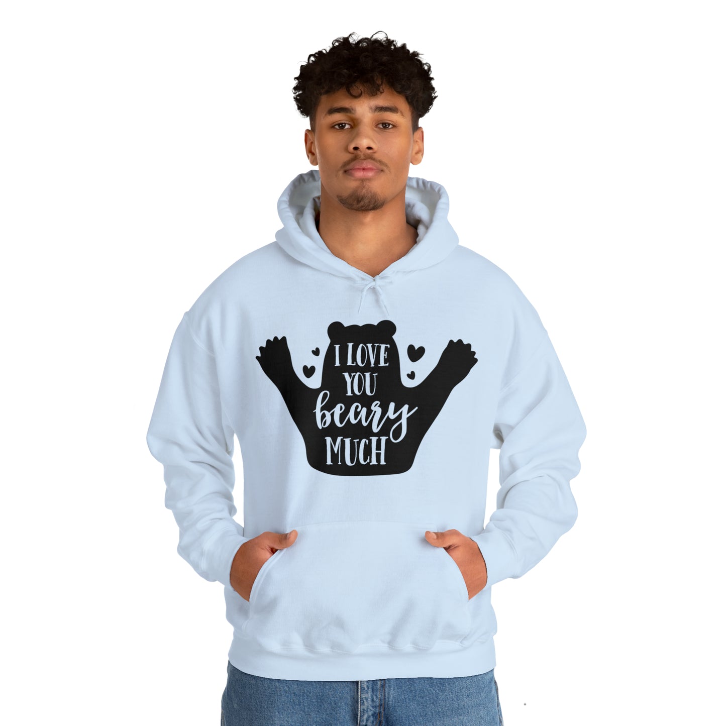 I love you Beary much- Unisex Heavy Blend™ Hooded Sweatshirt