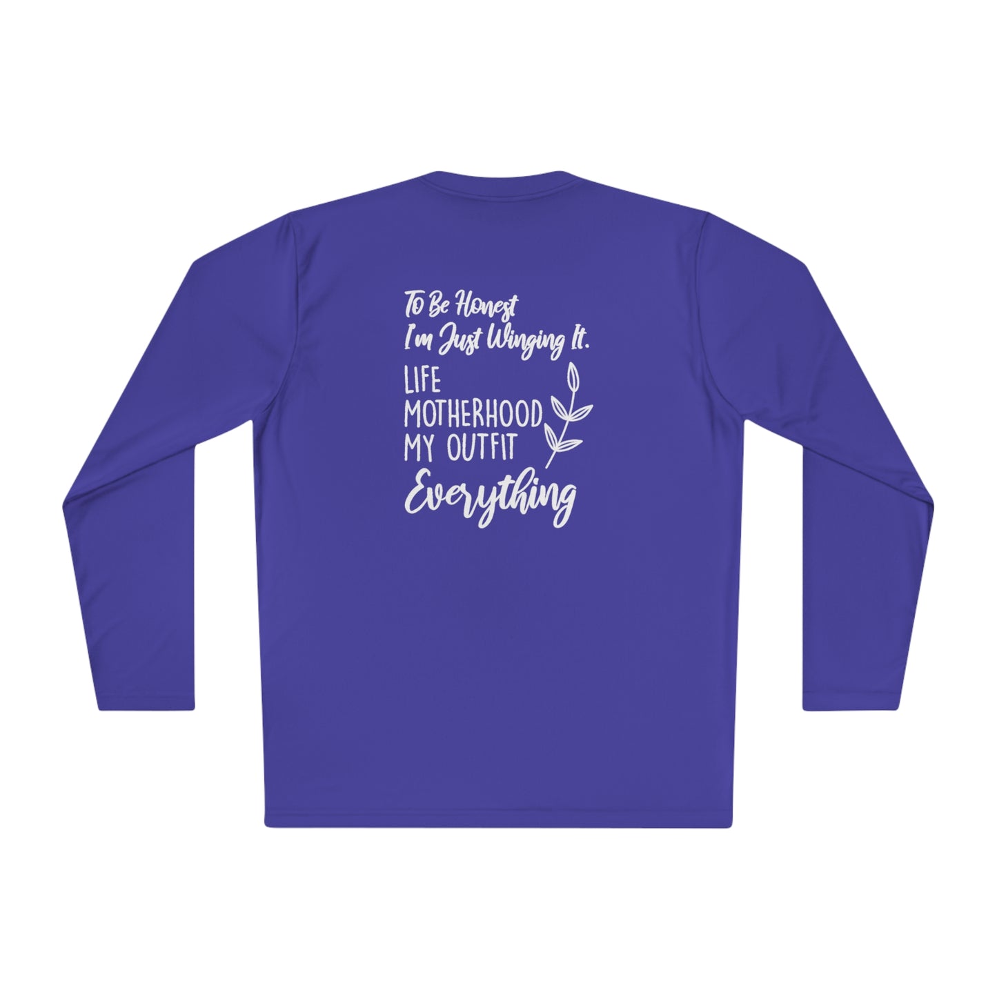 To be honest, I'm just winging it -Unisex Lightweight Long Sleeve Tee