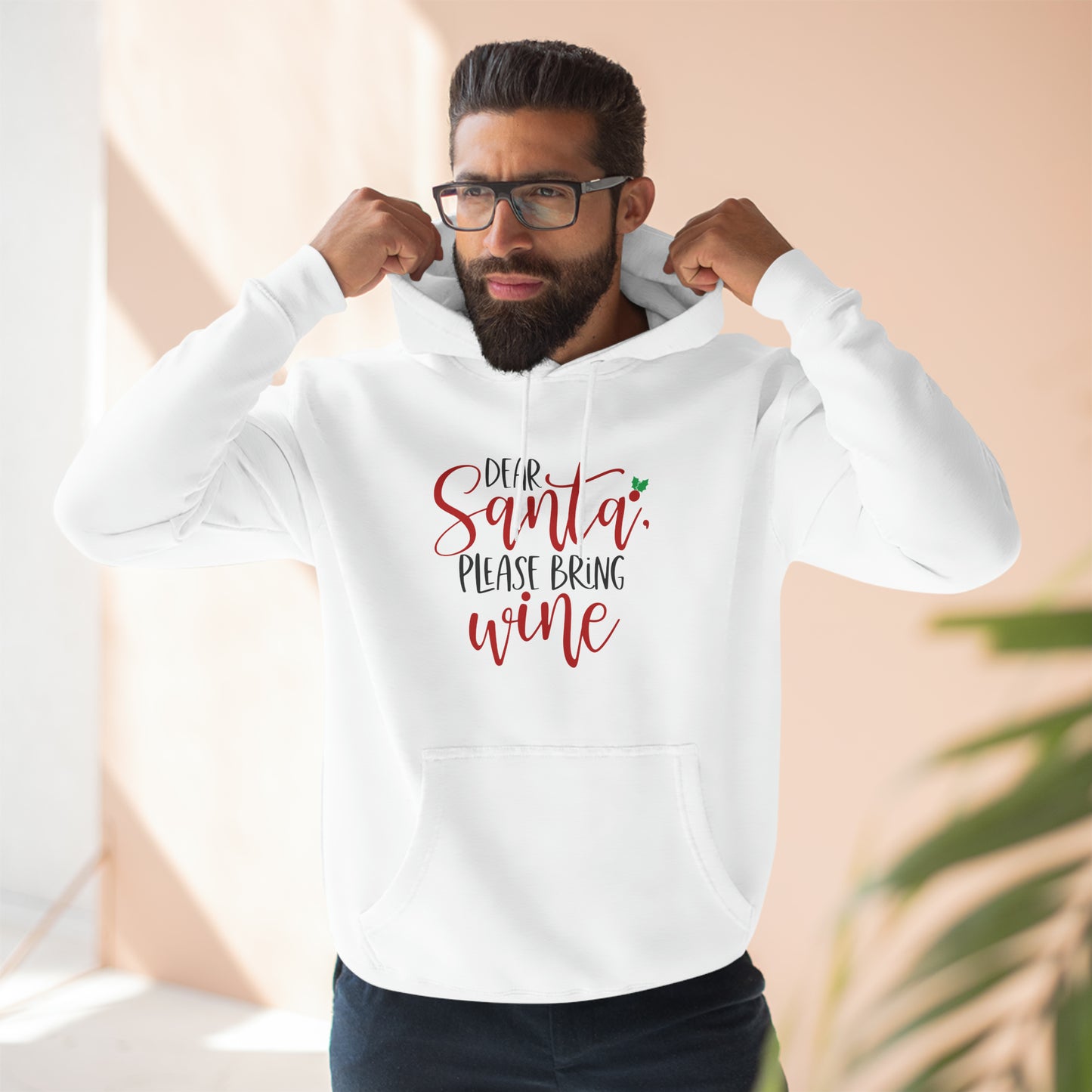 Please bring wine- Unisex Premium Pullover Hoodie