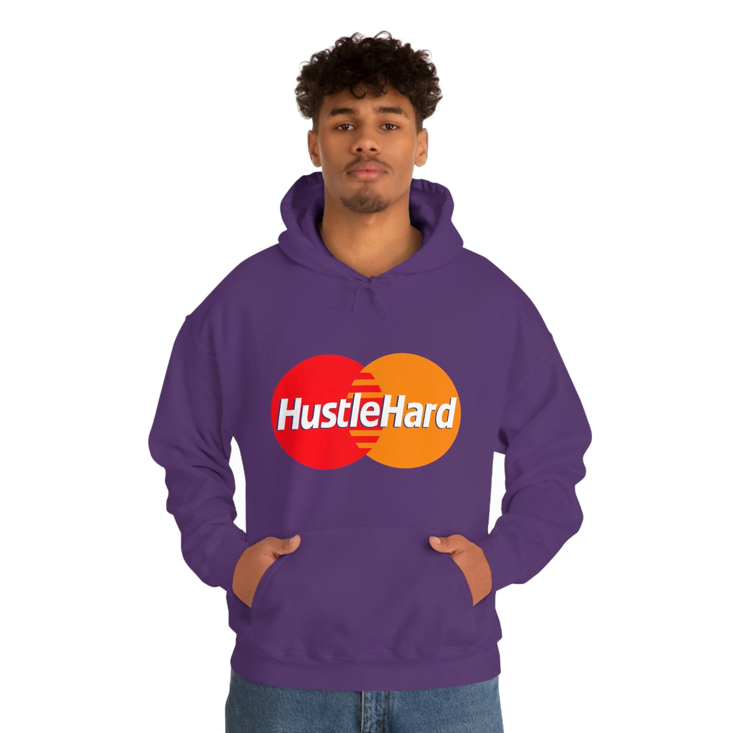 Hustle Hard- Unisex Heavy Blend Hooded Sweatshirt