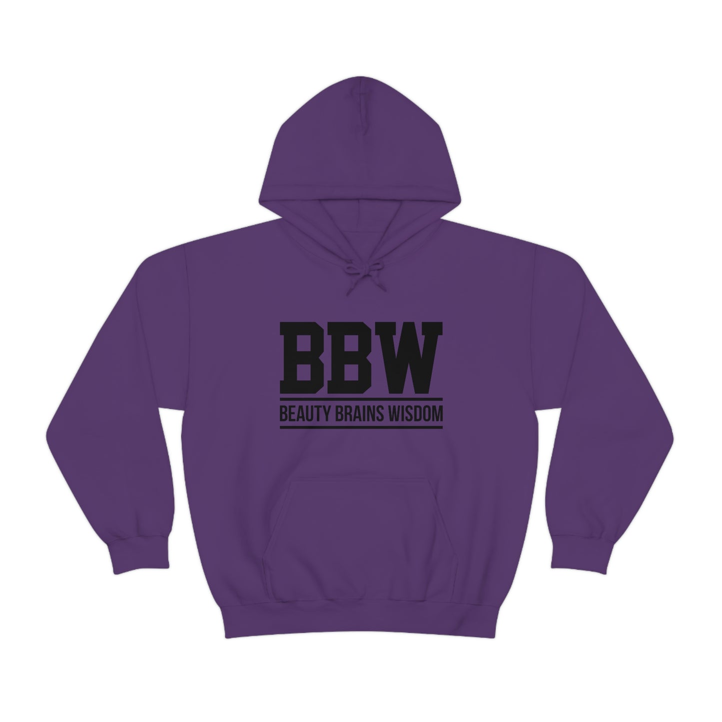 BBW- Brains Beauty Wisdom-Ladies -Heavy Blend Hooded Sweatshirt