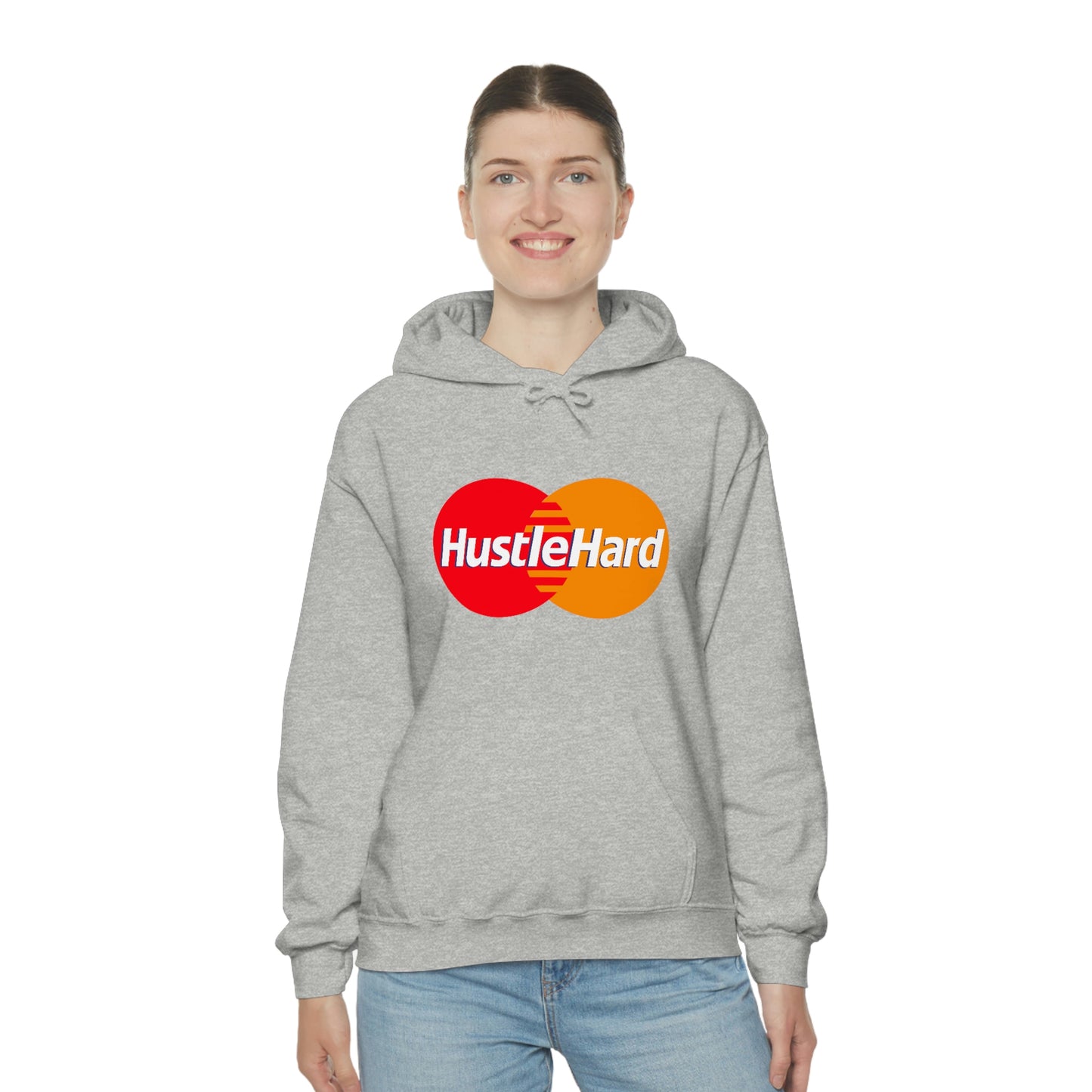 Hustle Hard- Unisex Heavy Blend Hooded Sweatshirt