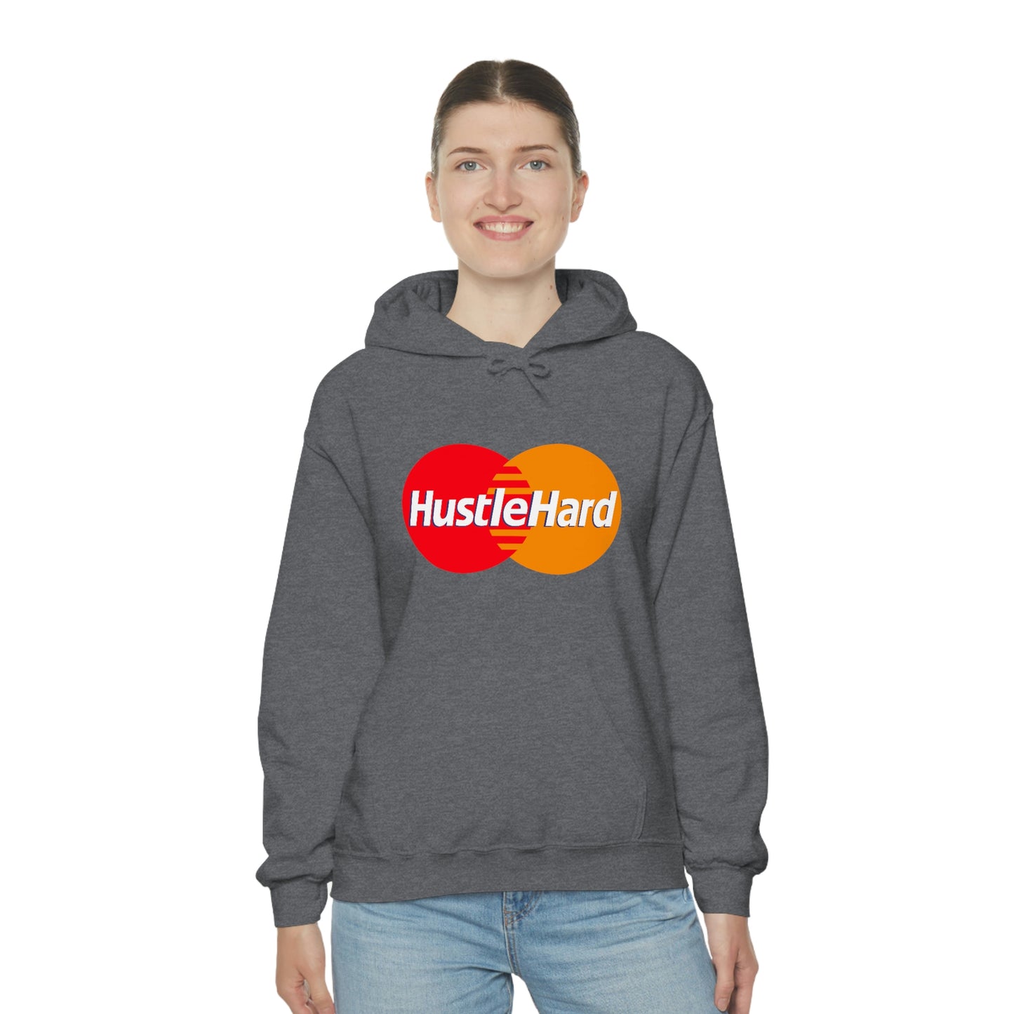 Hustle Hard- Unisex Heavy Blend Hooded Sweatshirt