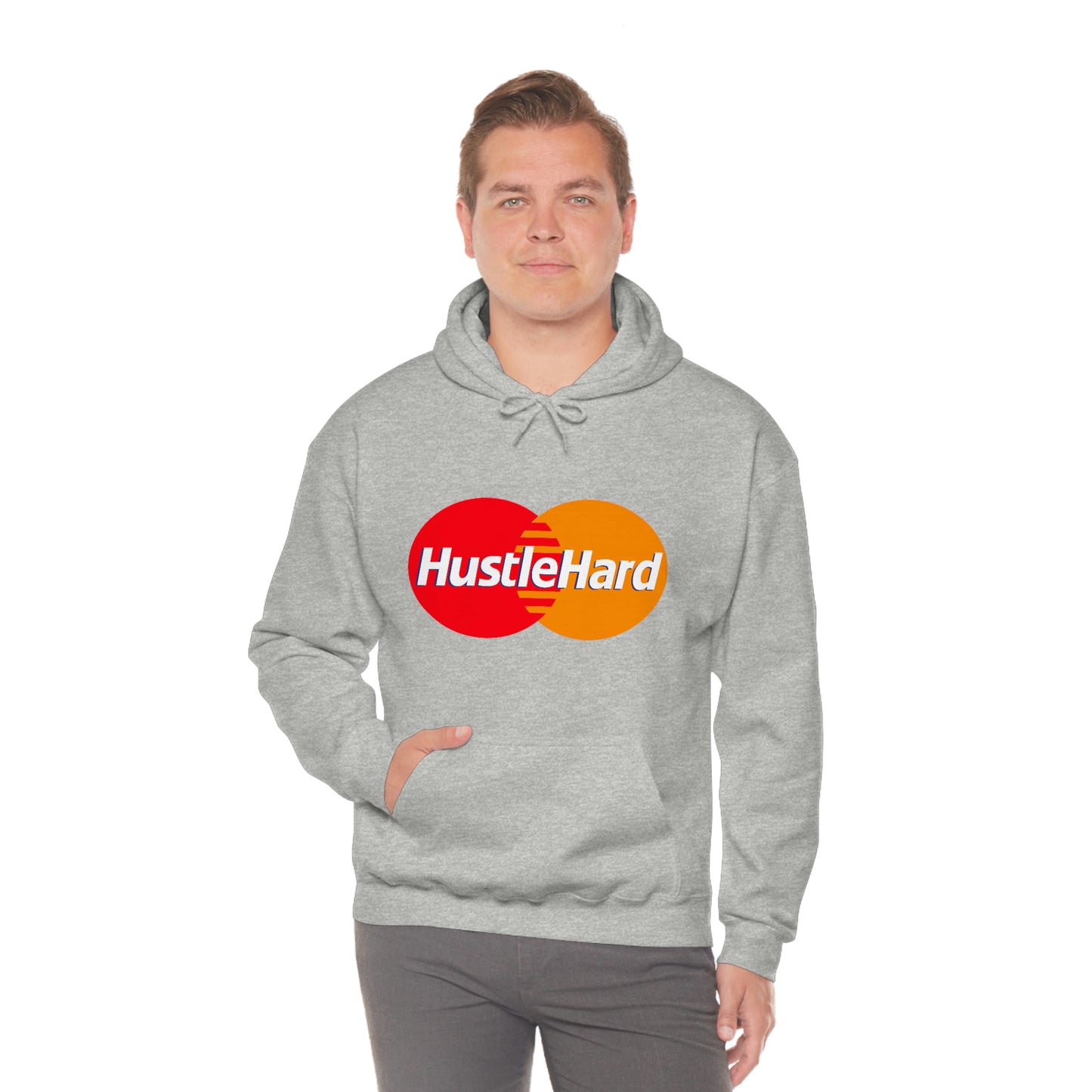 Hustle Hard- Unisex Heavy Blend Hooded Sweatshirt