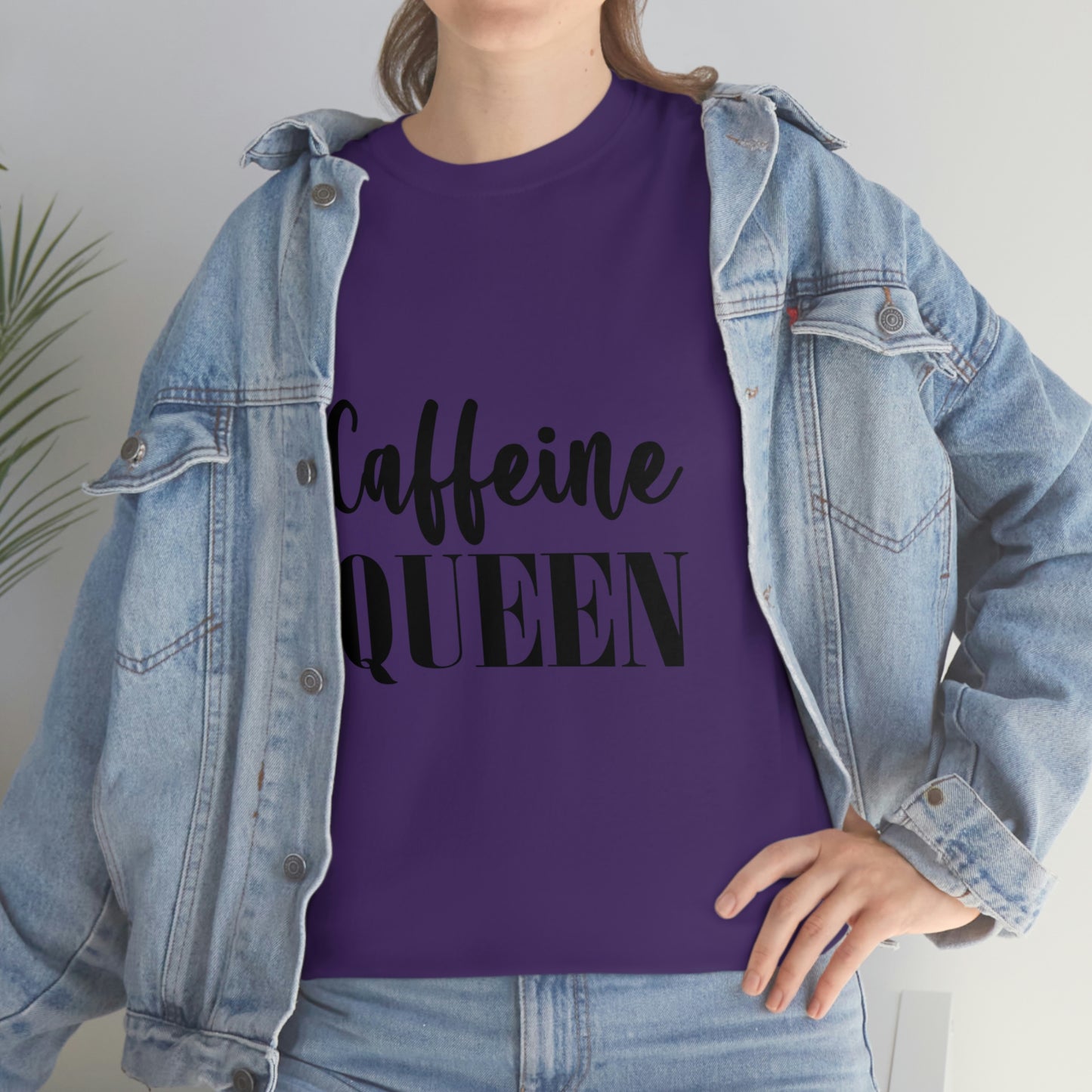 Caffeine Queen, Unisex Heavy Cotton Tee