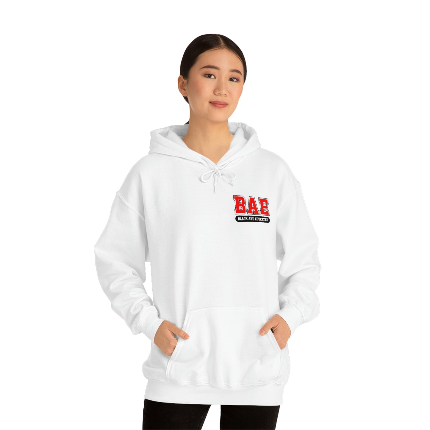 Black and Educated-Unisex Heavy Blend Hooded Sweatshirt