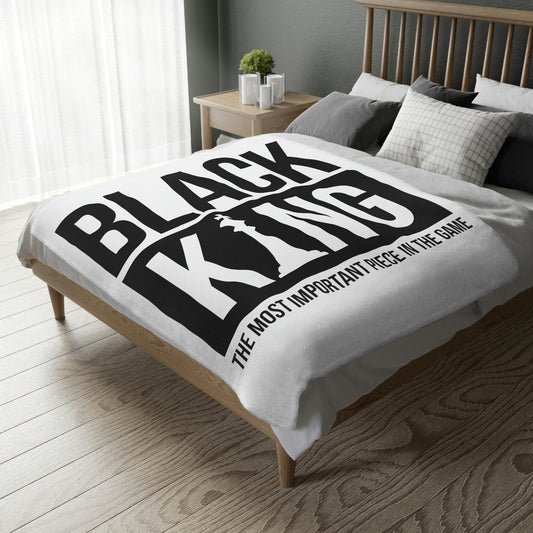 Black Kings-Velveteen Minky Blanket (Two-sided print)