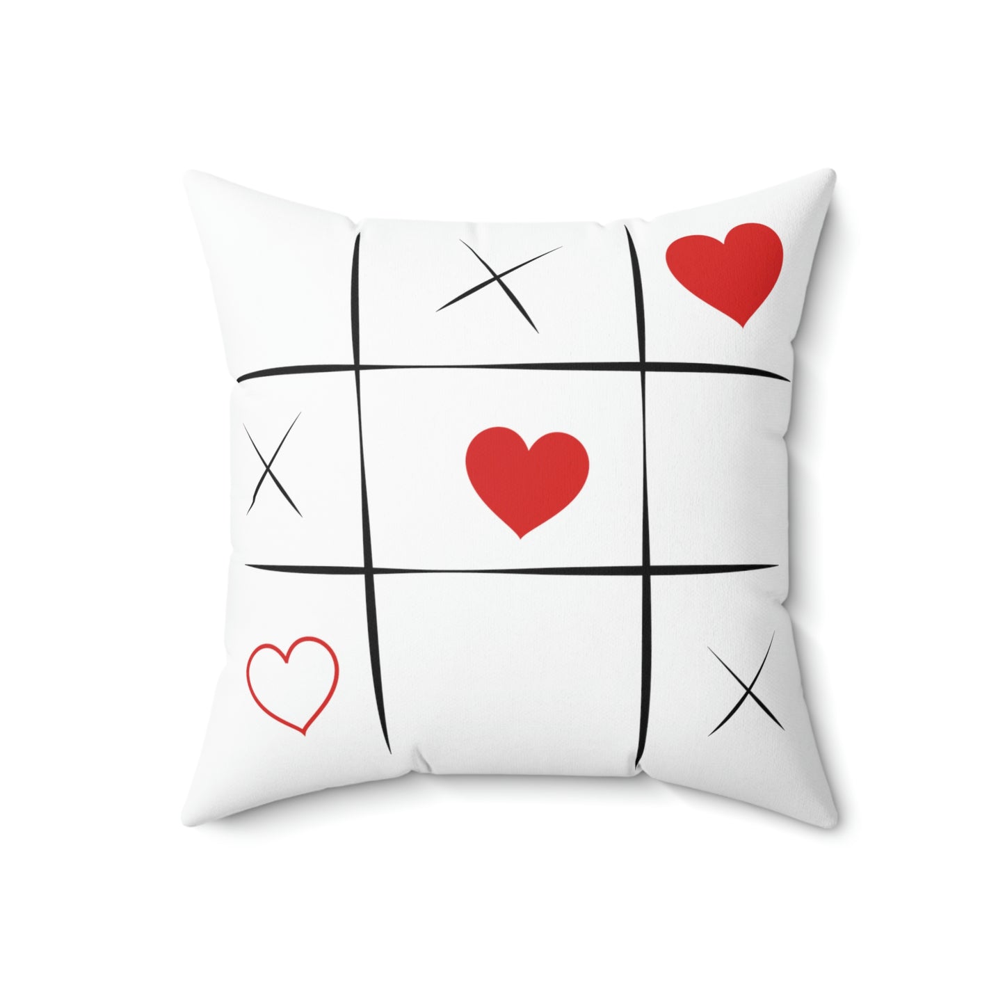 Tic Tac Toe -Spun Polyester Square Pillow