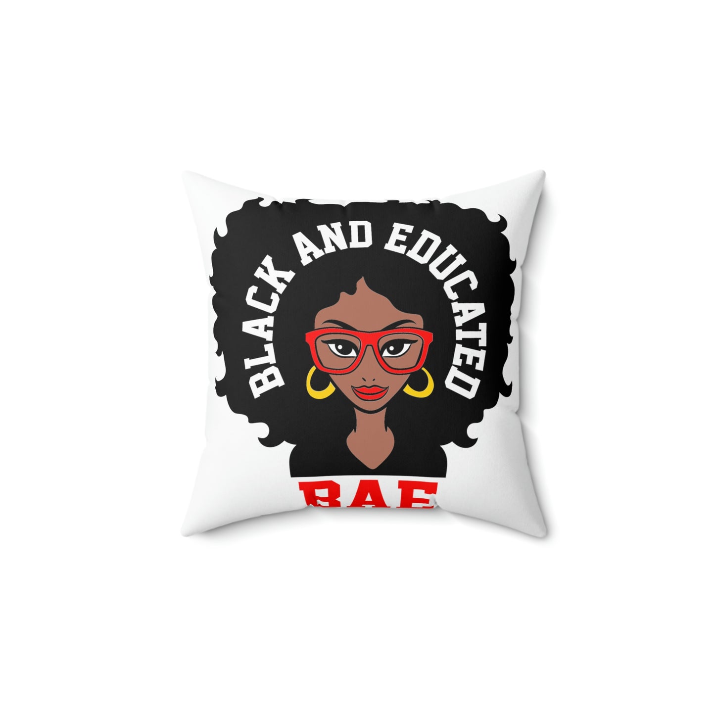 African American Girl- BAE-Spun Polyester Square Pillow