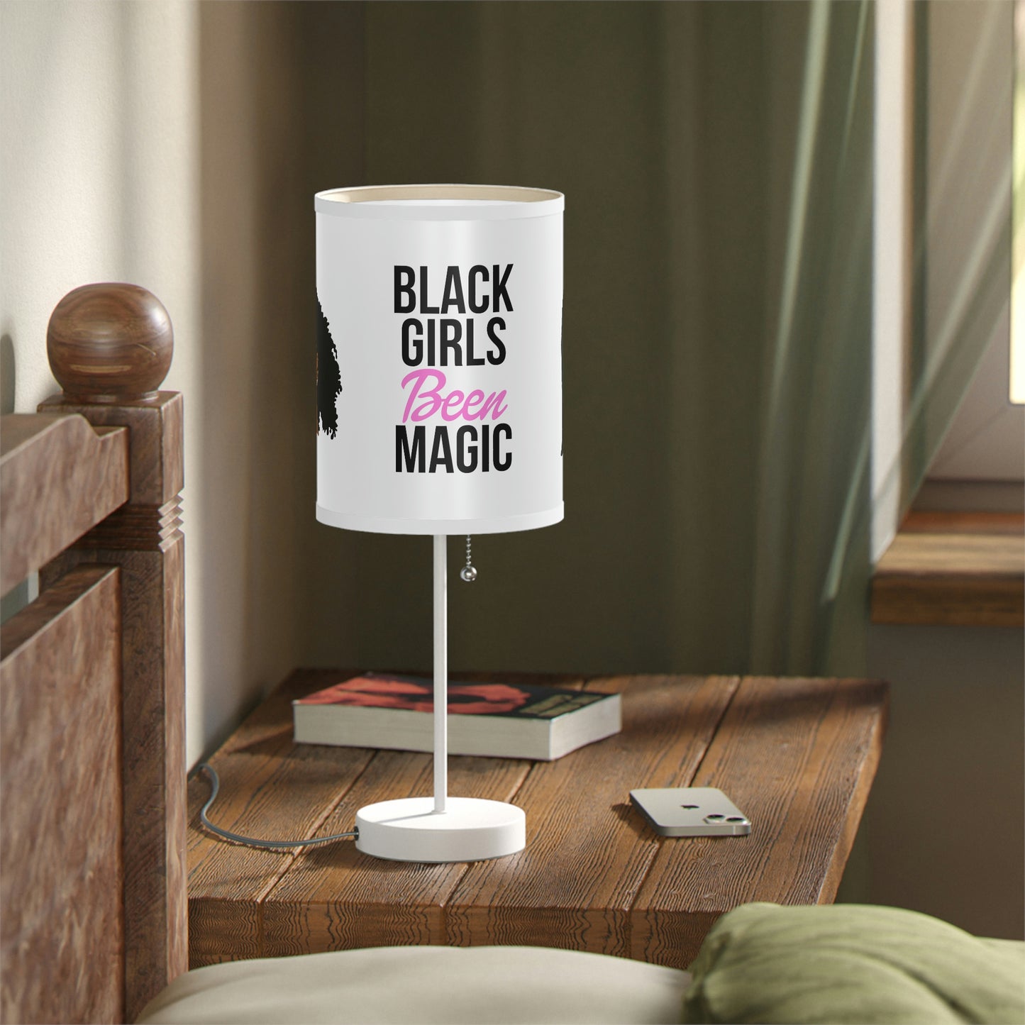 Black Girls Been Magic -Lamp on a Stand, US|CA plug