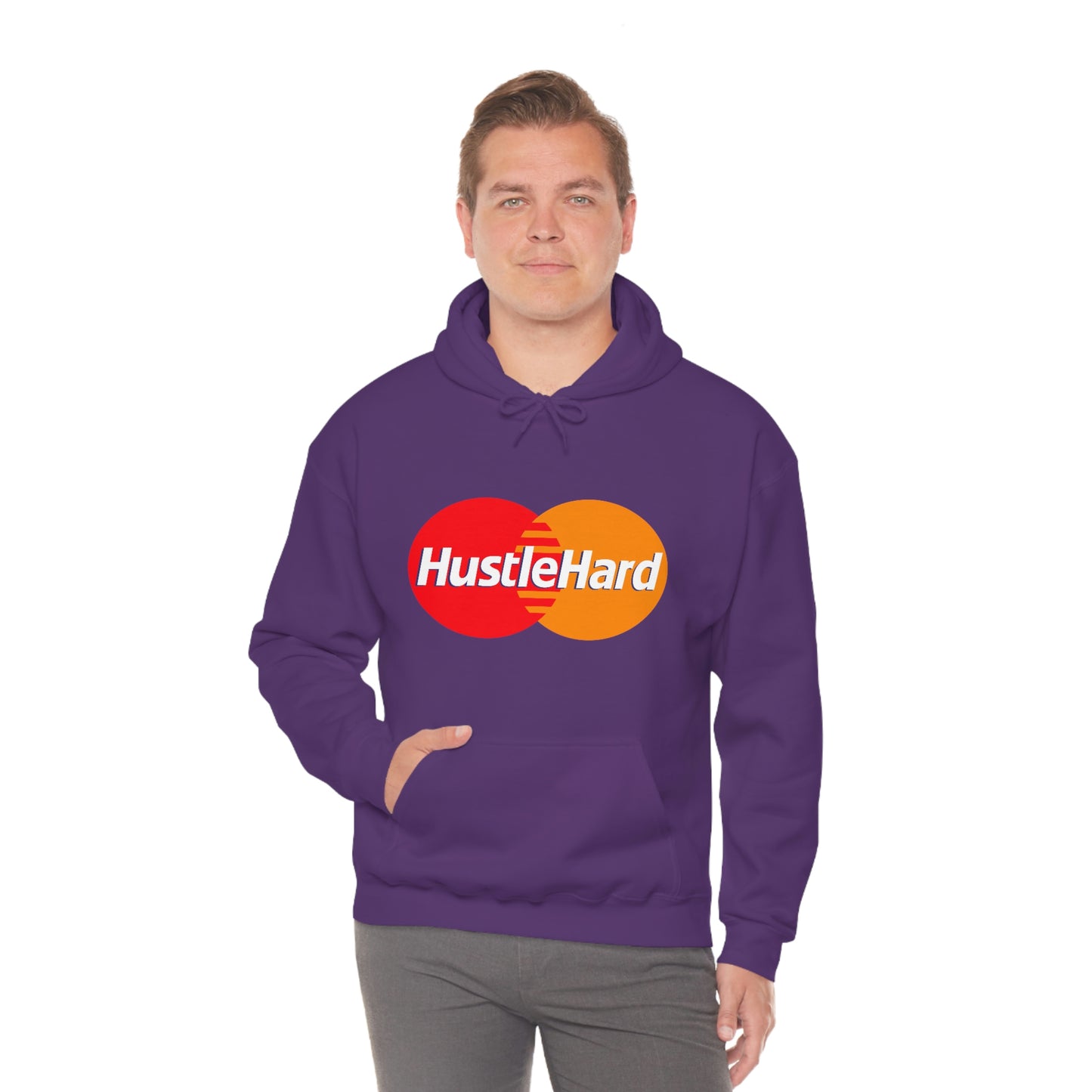 Hustle Hard- Unisex Heavy Blend Hooded Sweatshirt