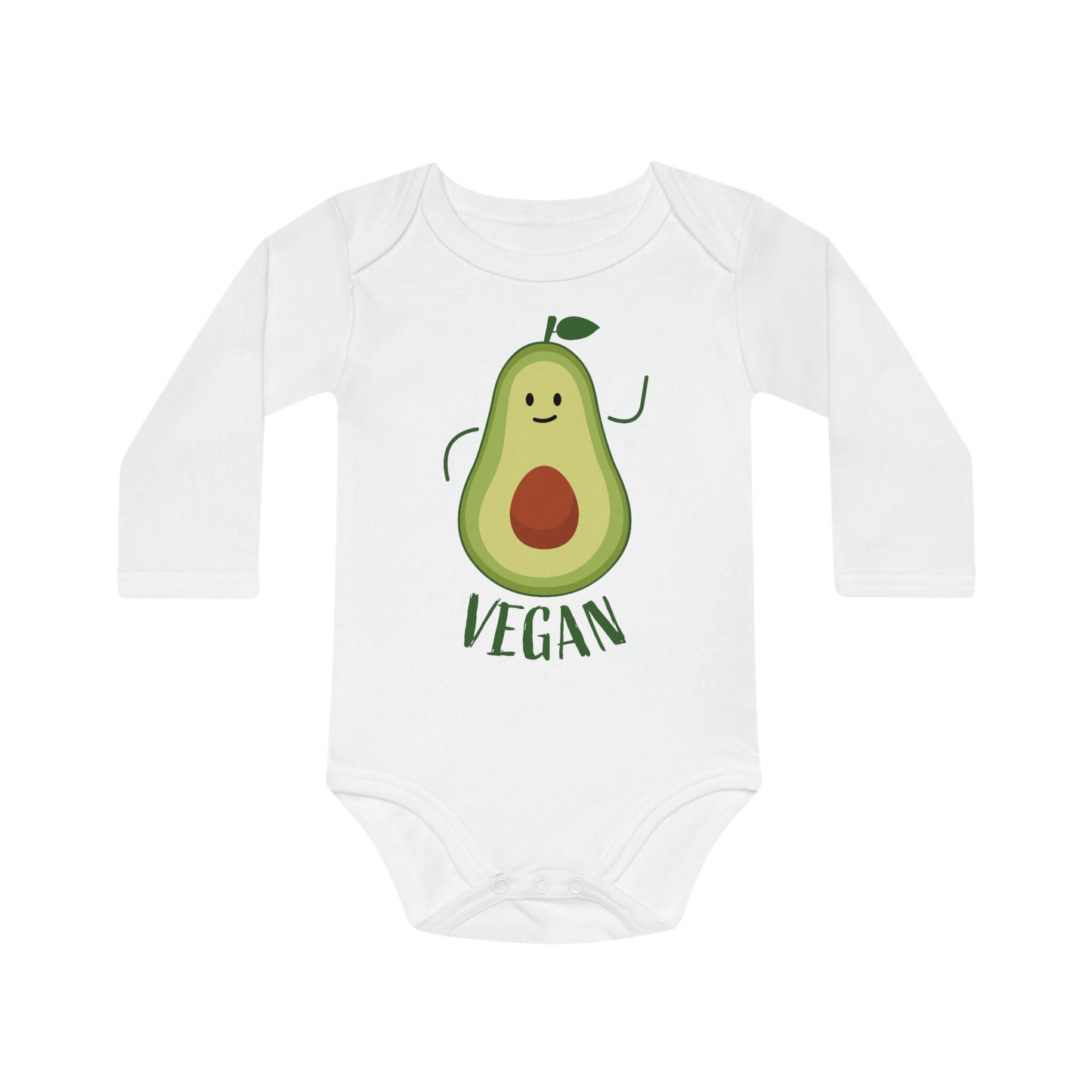 Vegan-Baby Long-Sleeve Organic Bodysuit