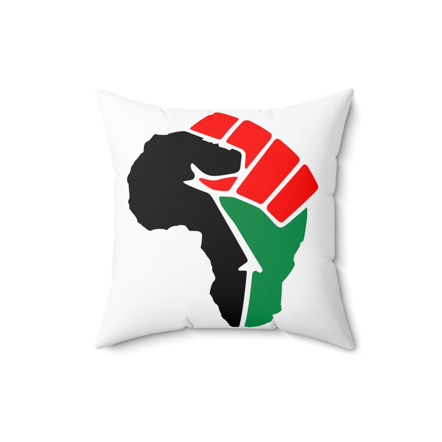 African Fist-Spun Polyester Square Pillow