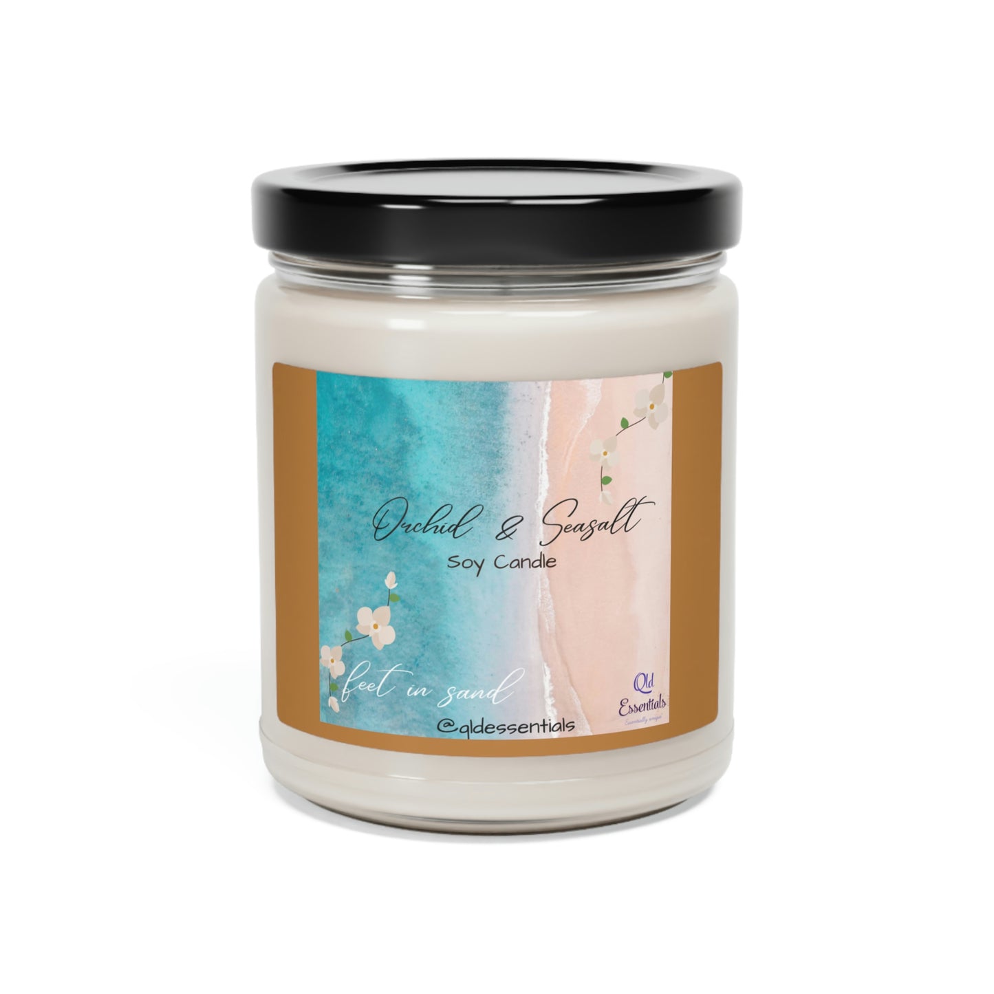 Orchid & Sea Salt Scented Soy Candle, 9oz