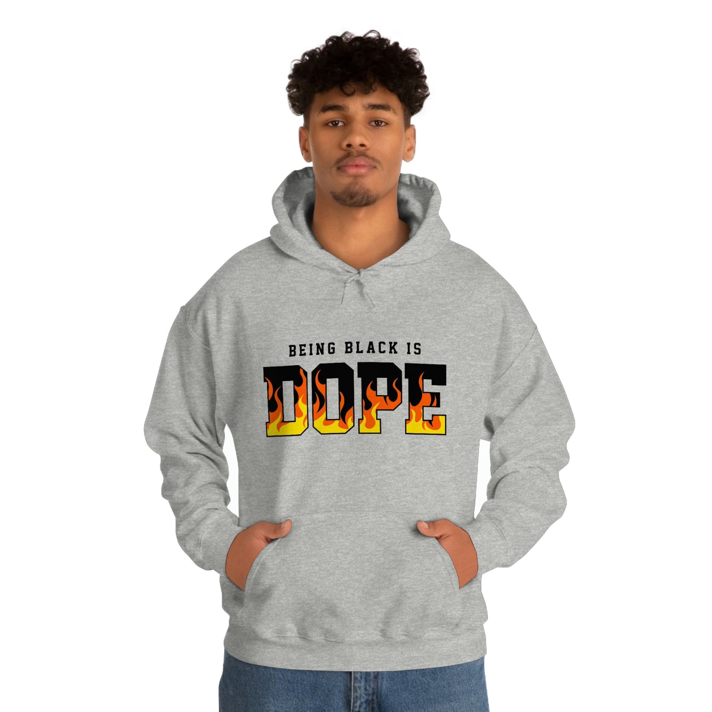 Being Black is Dope- Unisex Heavy Blend Hooded Sweatshirt