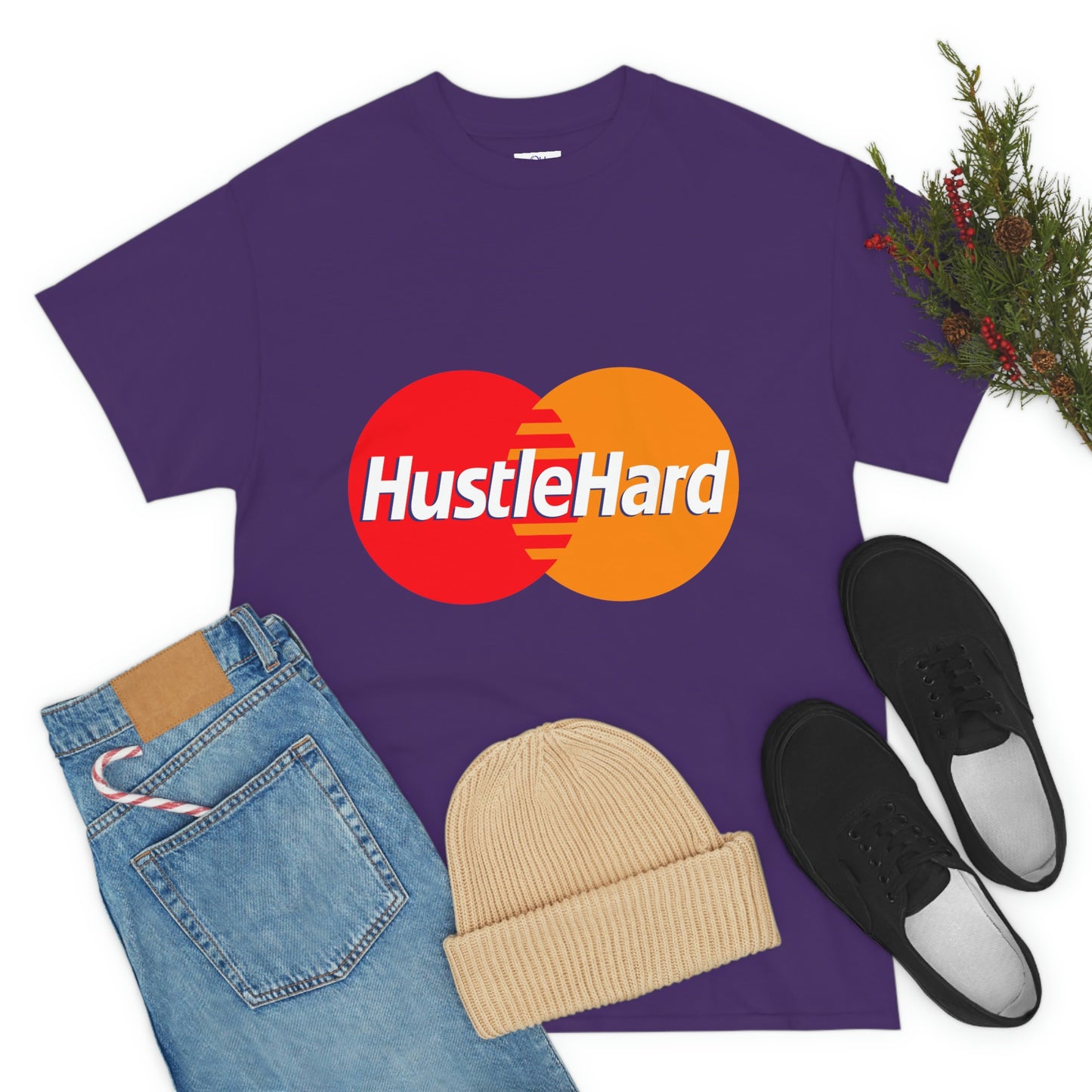 Hustle Hard -Unisex Heavy Cotton Tee