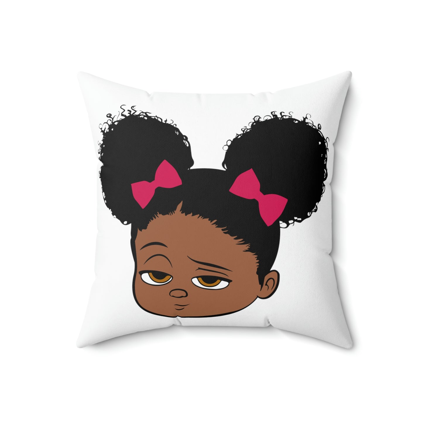 Girl Boss Baby -Spun Polyester Square Pillow